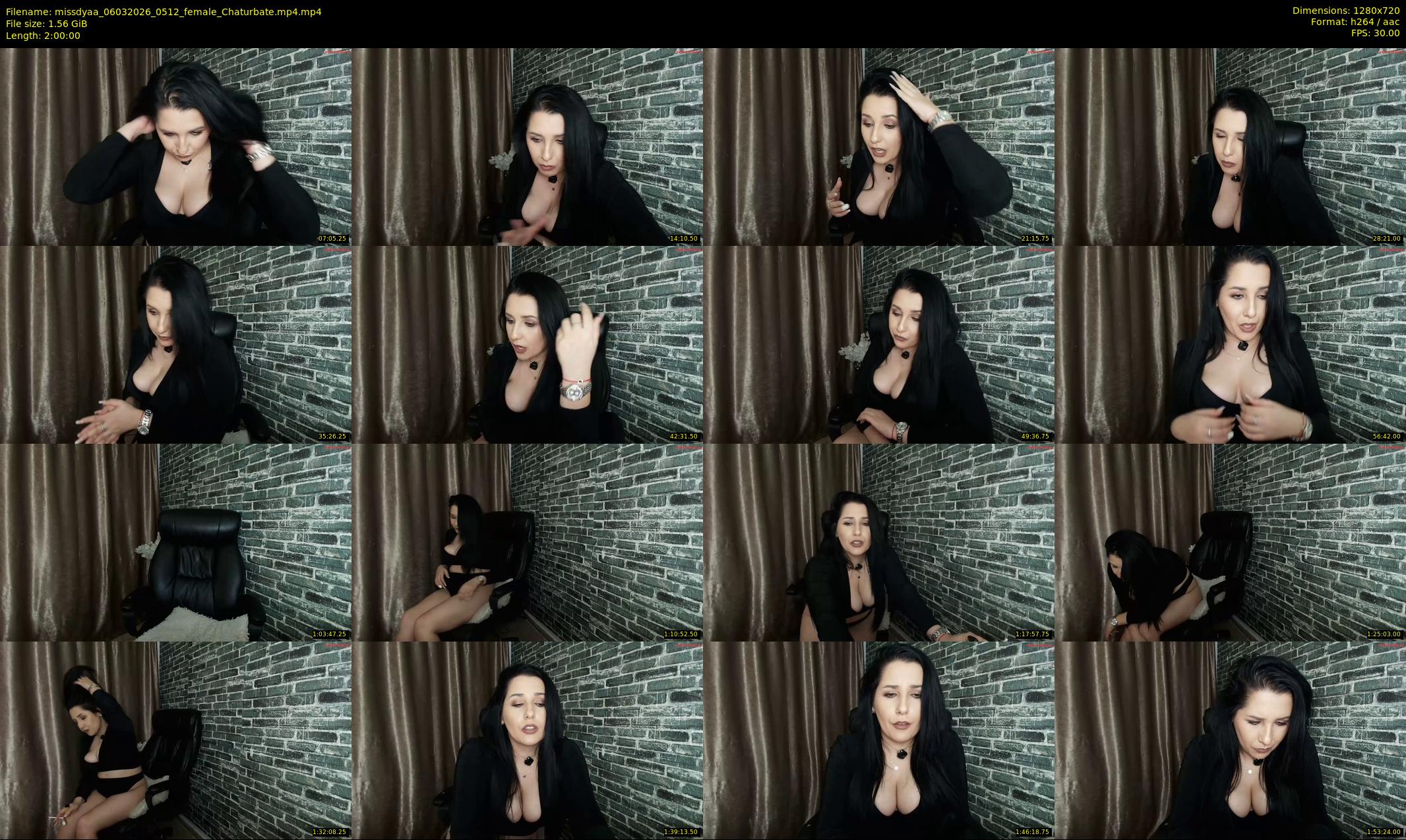 missdyaa — 120 minute Chaturbate female cam show recording, 720p, Mar 6, 2026