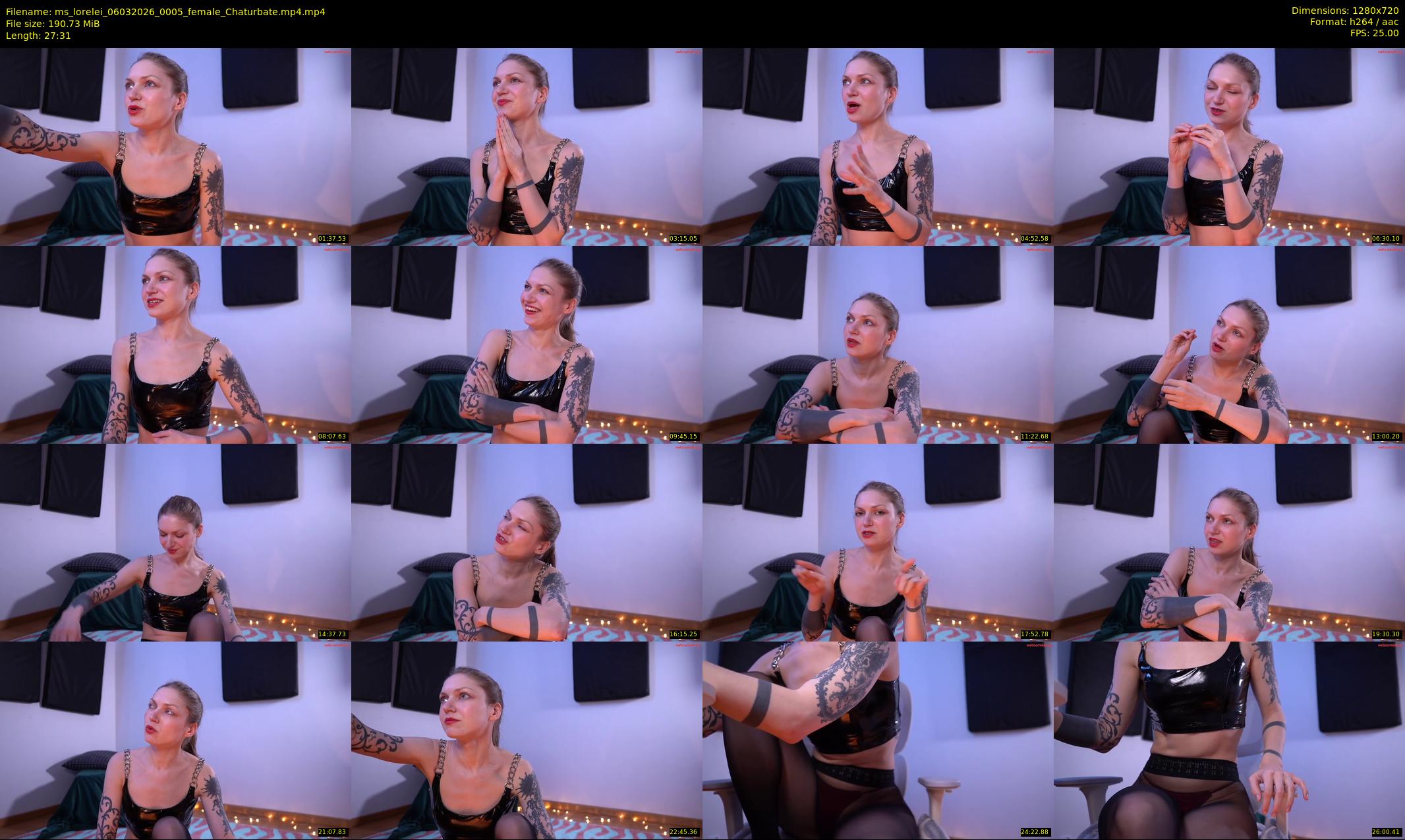 ms_lorelei — 28 minute Chaturbate female cam show recording, 720p, Mar 6, 2026