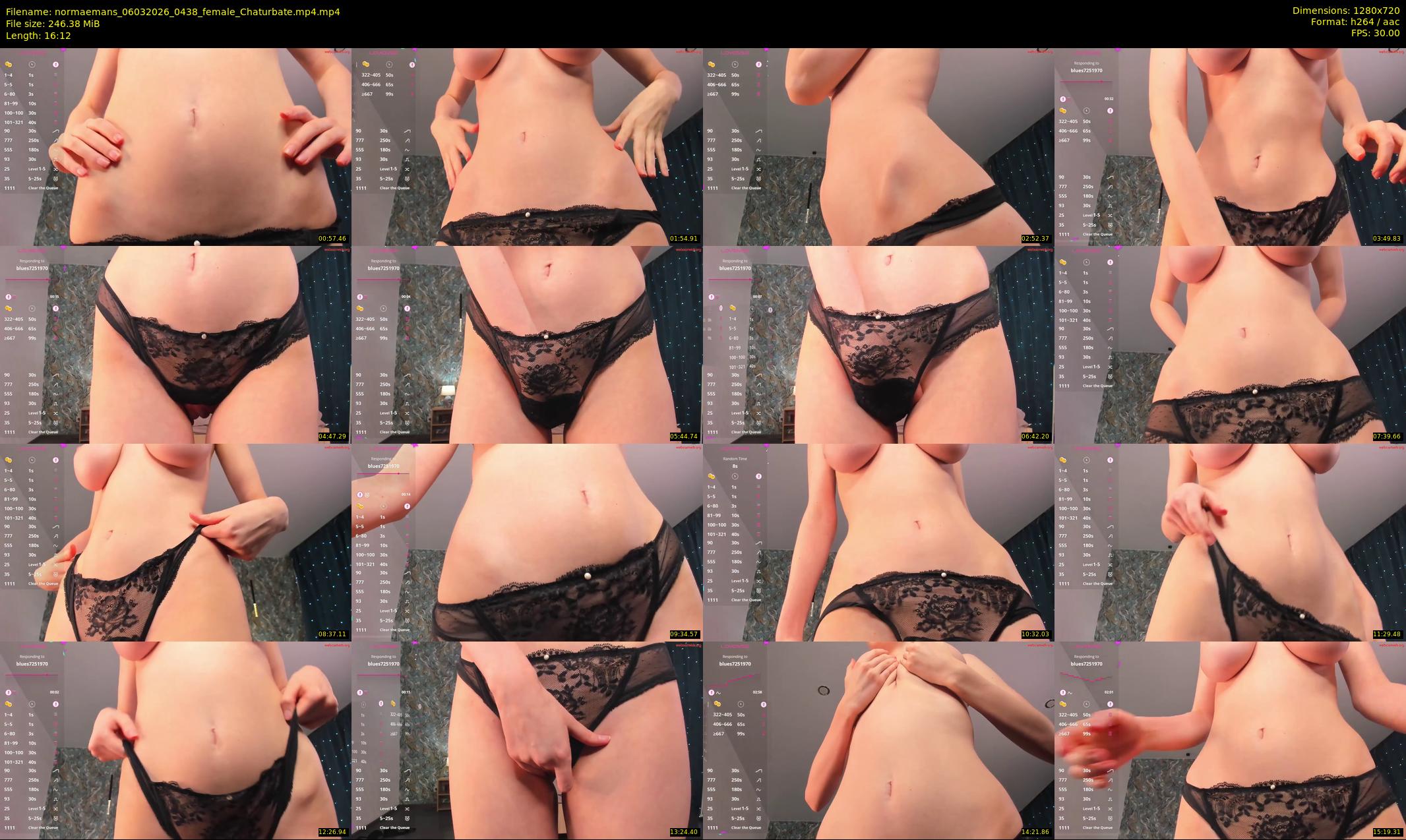 normaemans — 17 minute Chaturbate female cam show recording, 720p, Mar 6, 2026