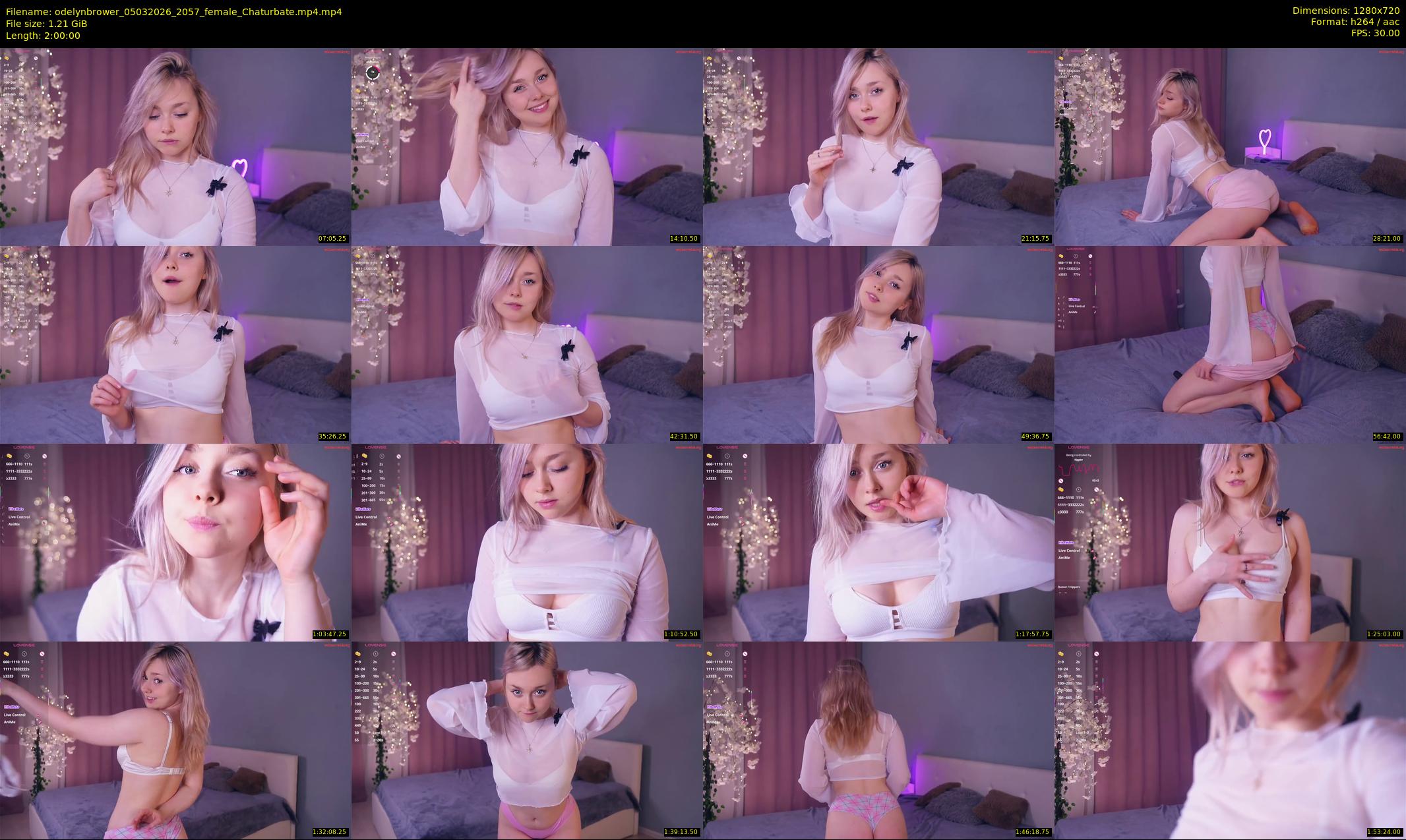 odelynbrower — 120 minute Chaturbate female cam show recording, 720p, Mar 5, 2026