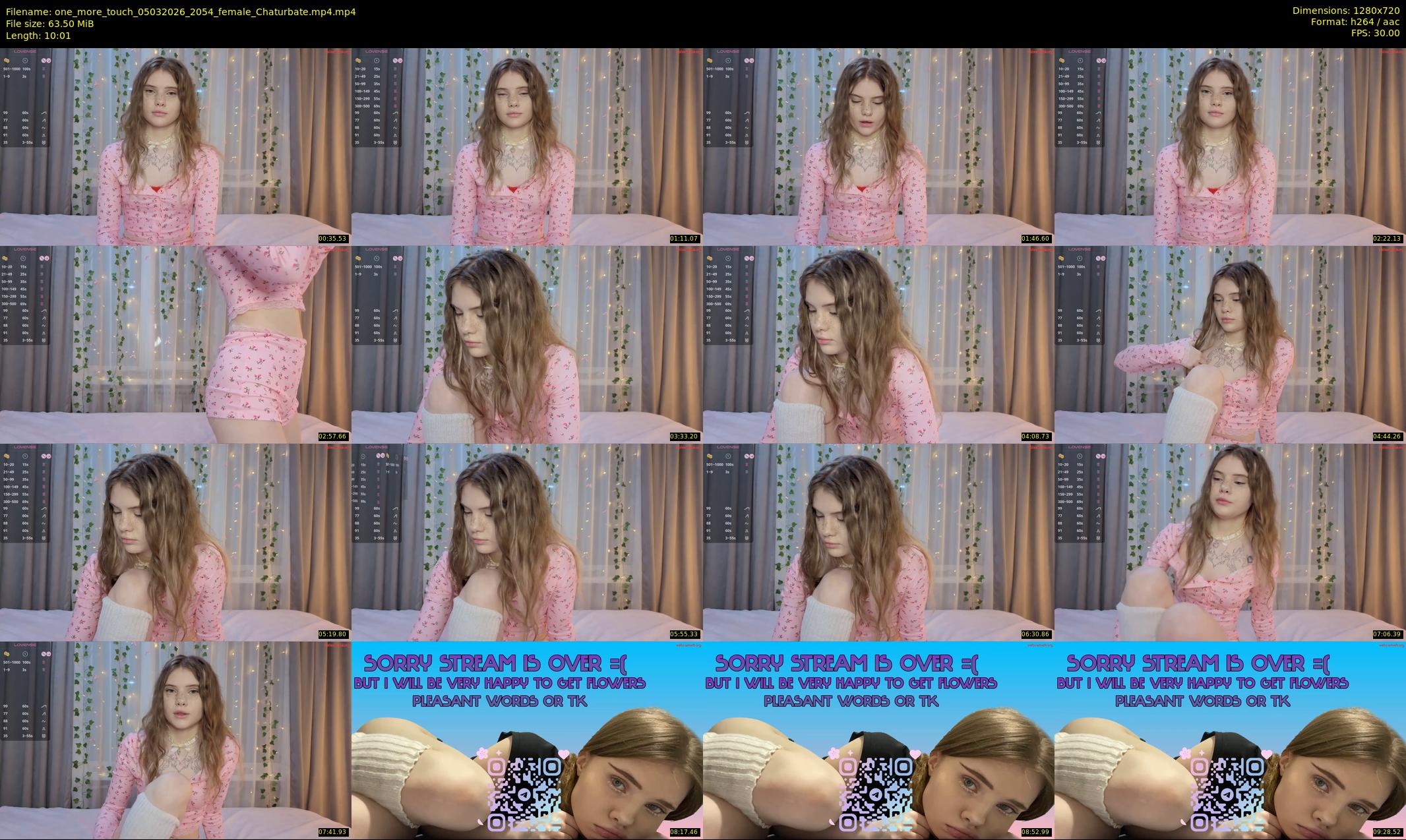 one_more_touch — 11 minute Chaturbate female cam show recording, 720p, Mar 5, 2026