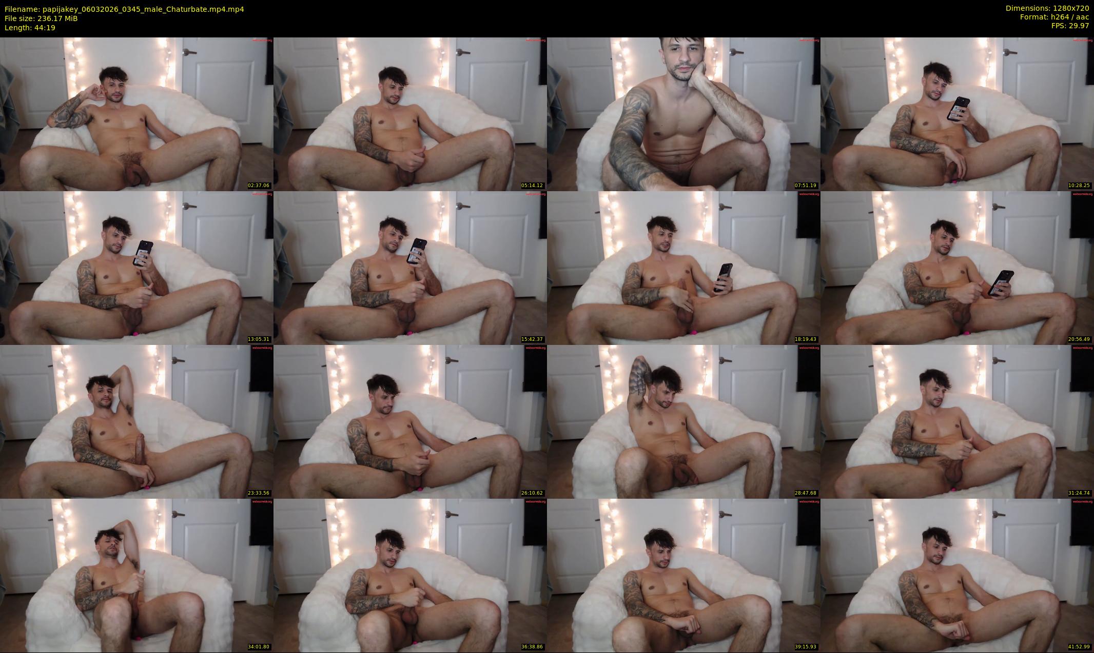 papijakey — 45 minute Chaturbate male cam show recording, 720p, Mar 6, 2026