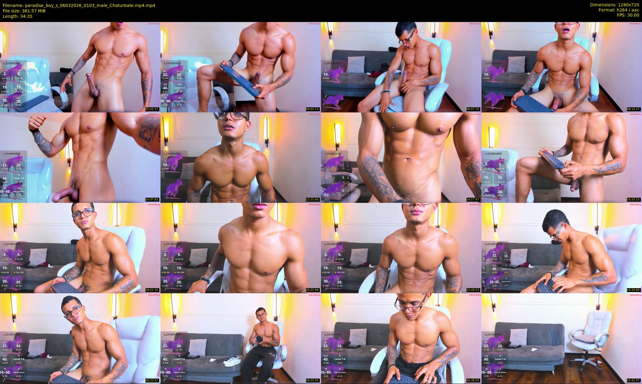 paradise_boy_s — 35 minute Chaturbate male cam show recording, 720p, Mar 6, 2026