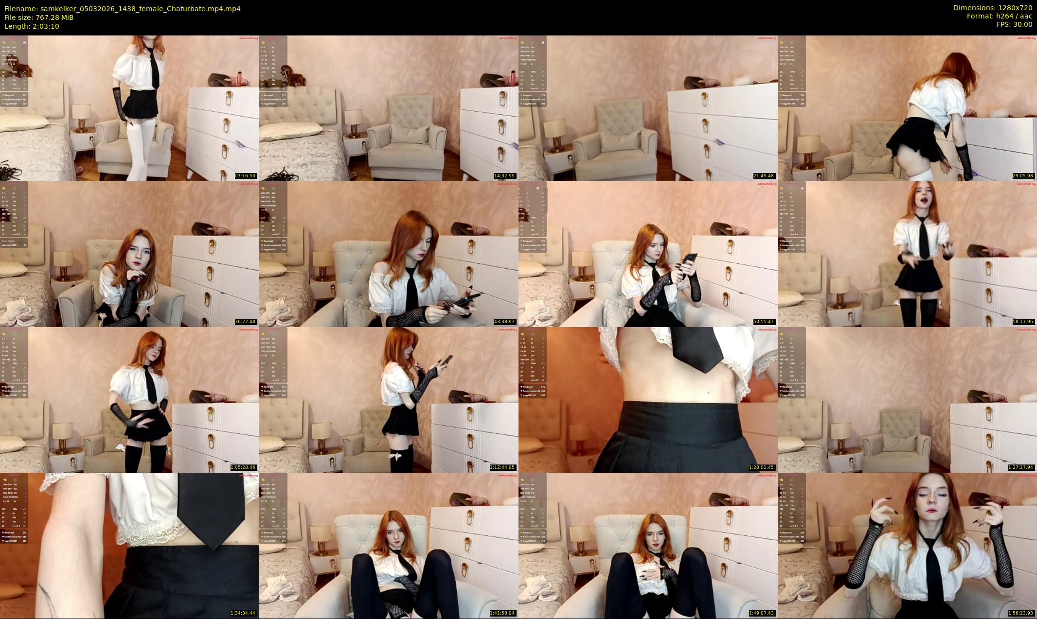 samkelker — 124 minute Chaturbate female cam show recording, 720p, Mar 5, 2026