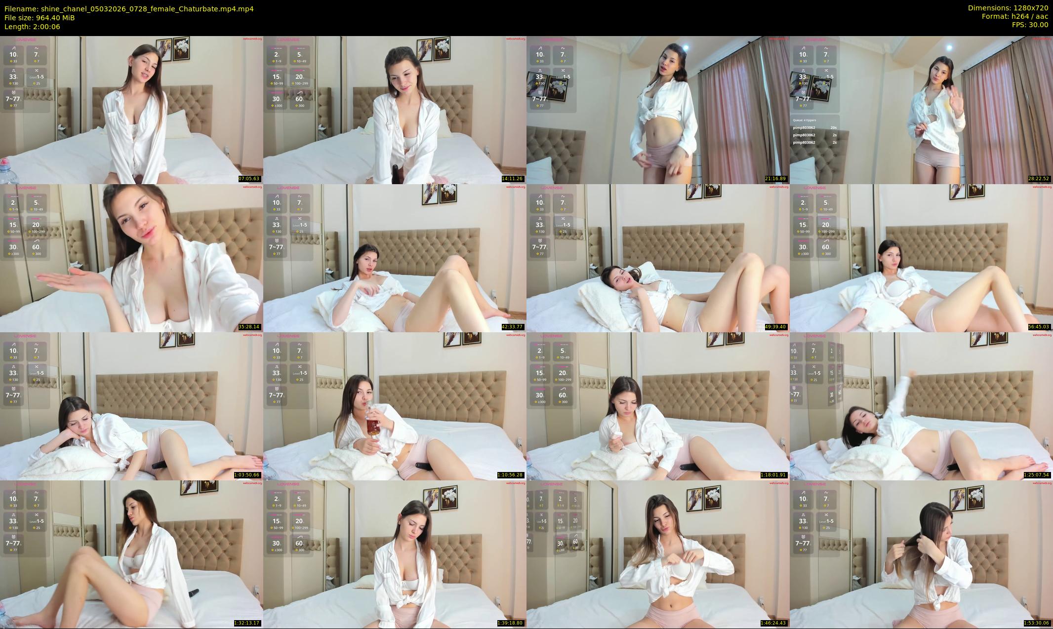 shine_chanel — 121 minute Chaturbate female cam show recording, 720p, Mar 5, 2026