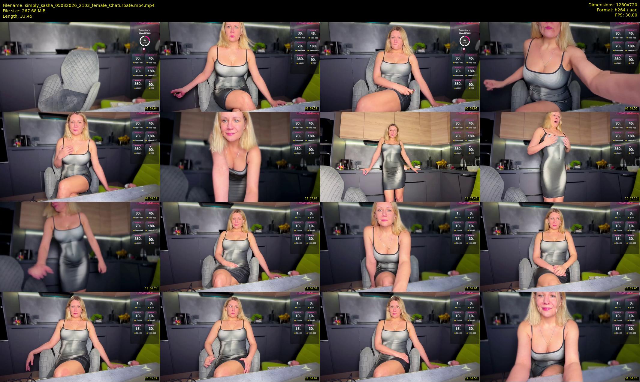 simply_sasha — 34 minute Chaturbate female cam show recording, 720p, Mar 5, 2026