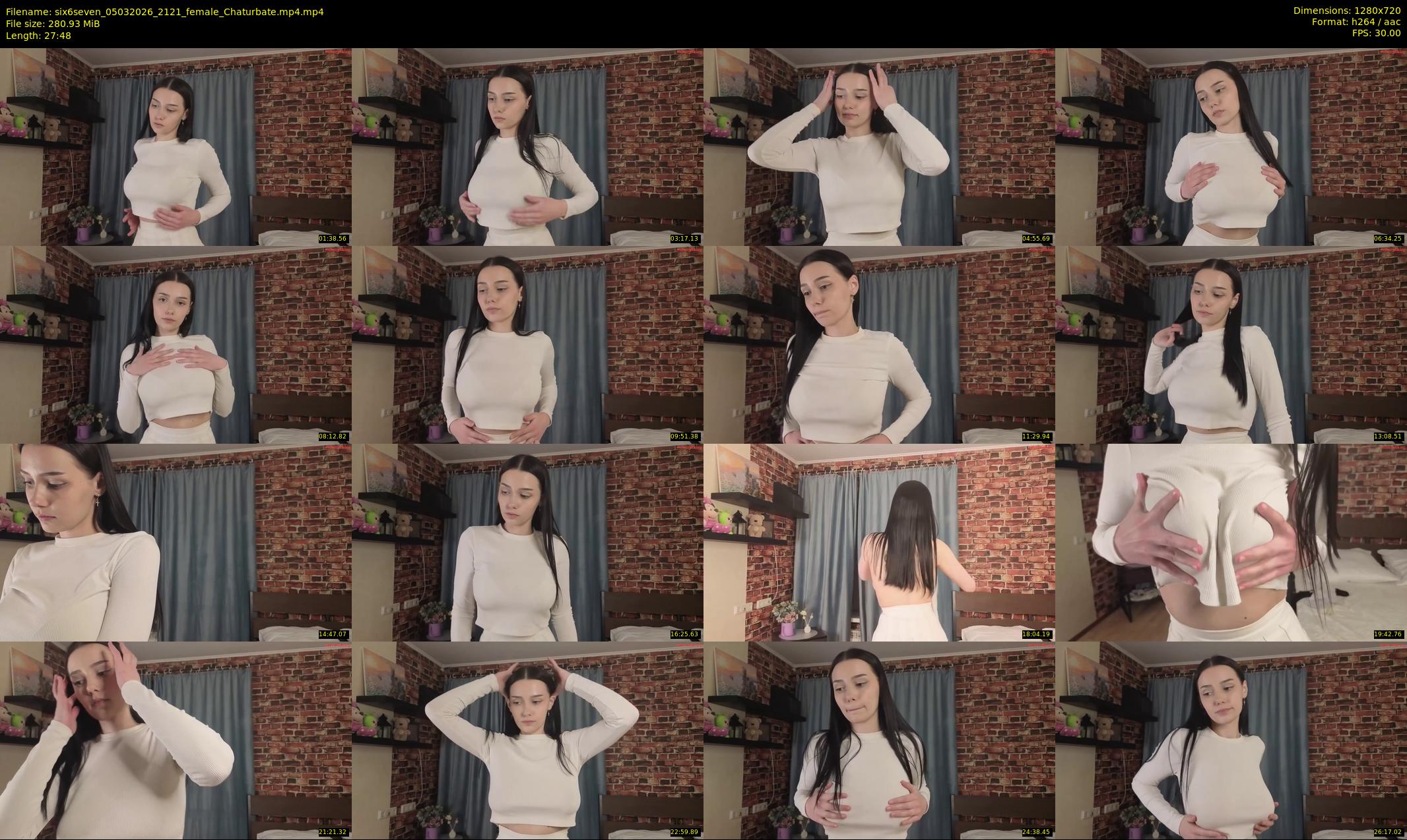 six6seven — 28 minute Chaturbate female cam show recording, 720p, Mar 5, 2026