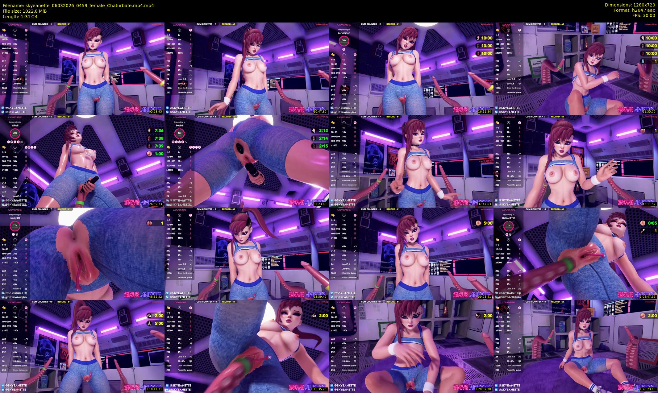 skyeanette — 92 minute Chaturbate female cam show recording, 720p, Mar 6, 2026