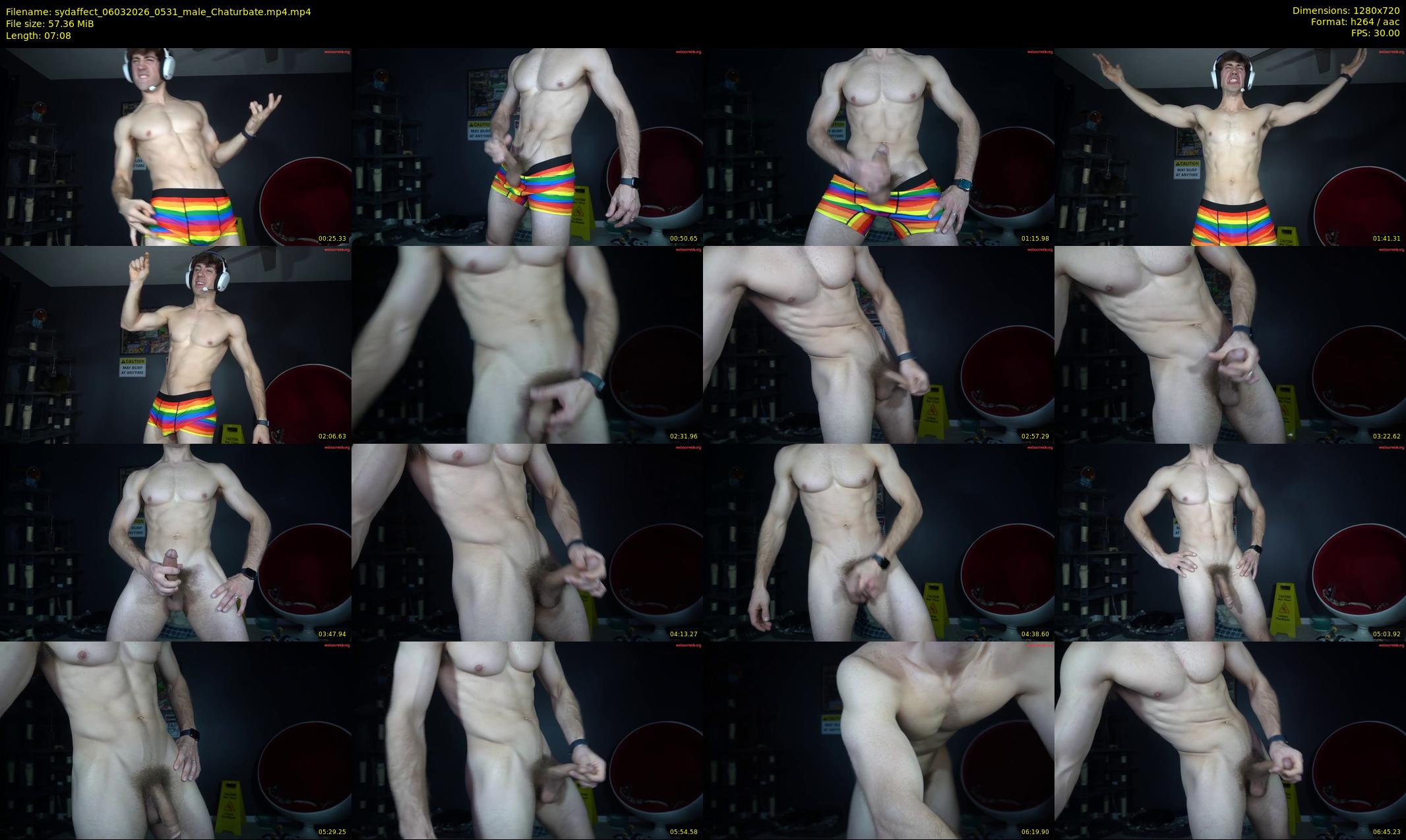 sydaffect — 8 minute Chaturbate male cam show recording, 720p, Mar 6, 2026