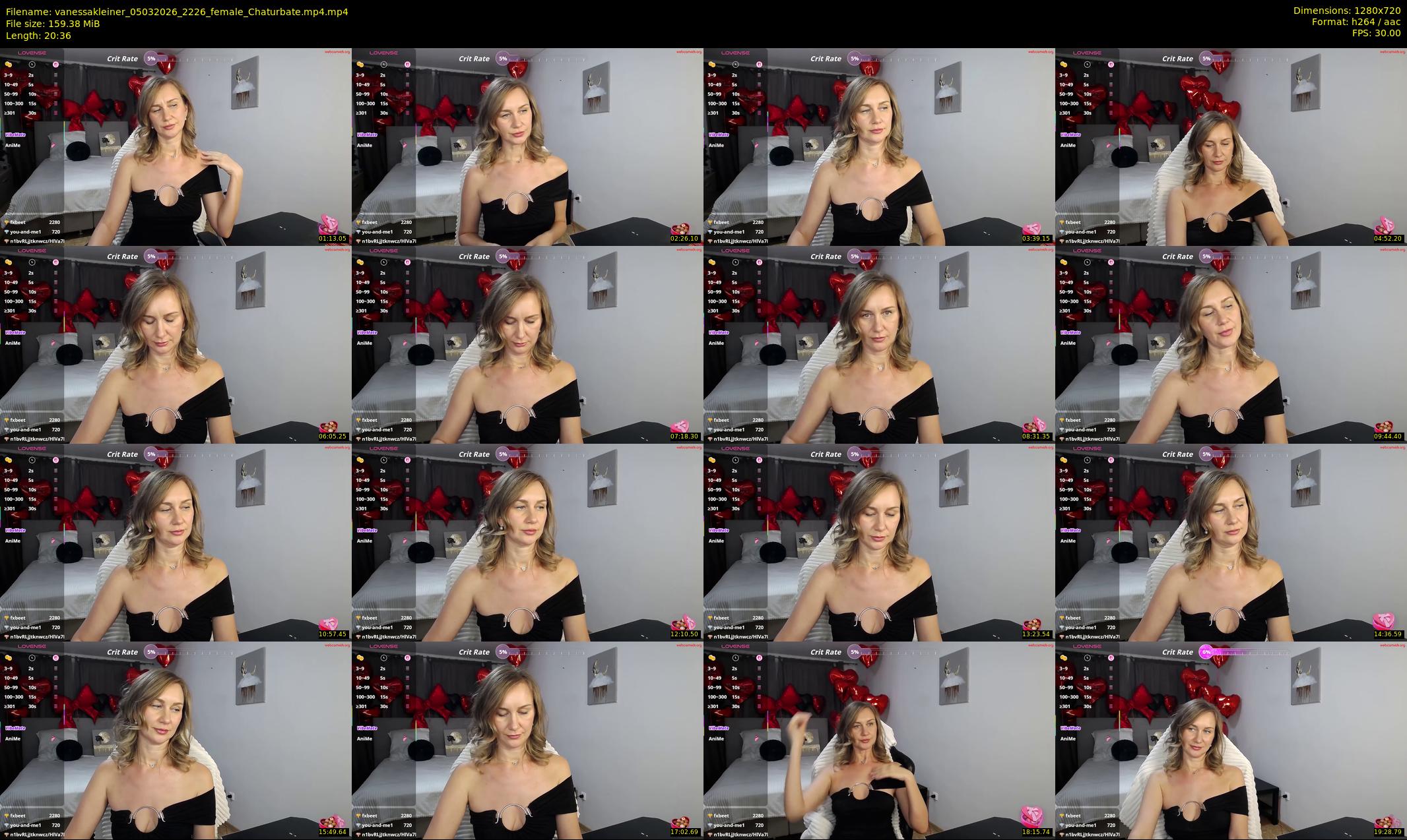vanessakleiner — 21 minute Chaturbate female cam show recording, 720p, Mar 5, 2026