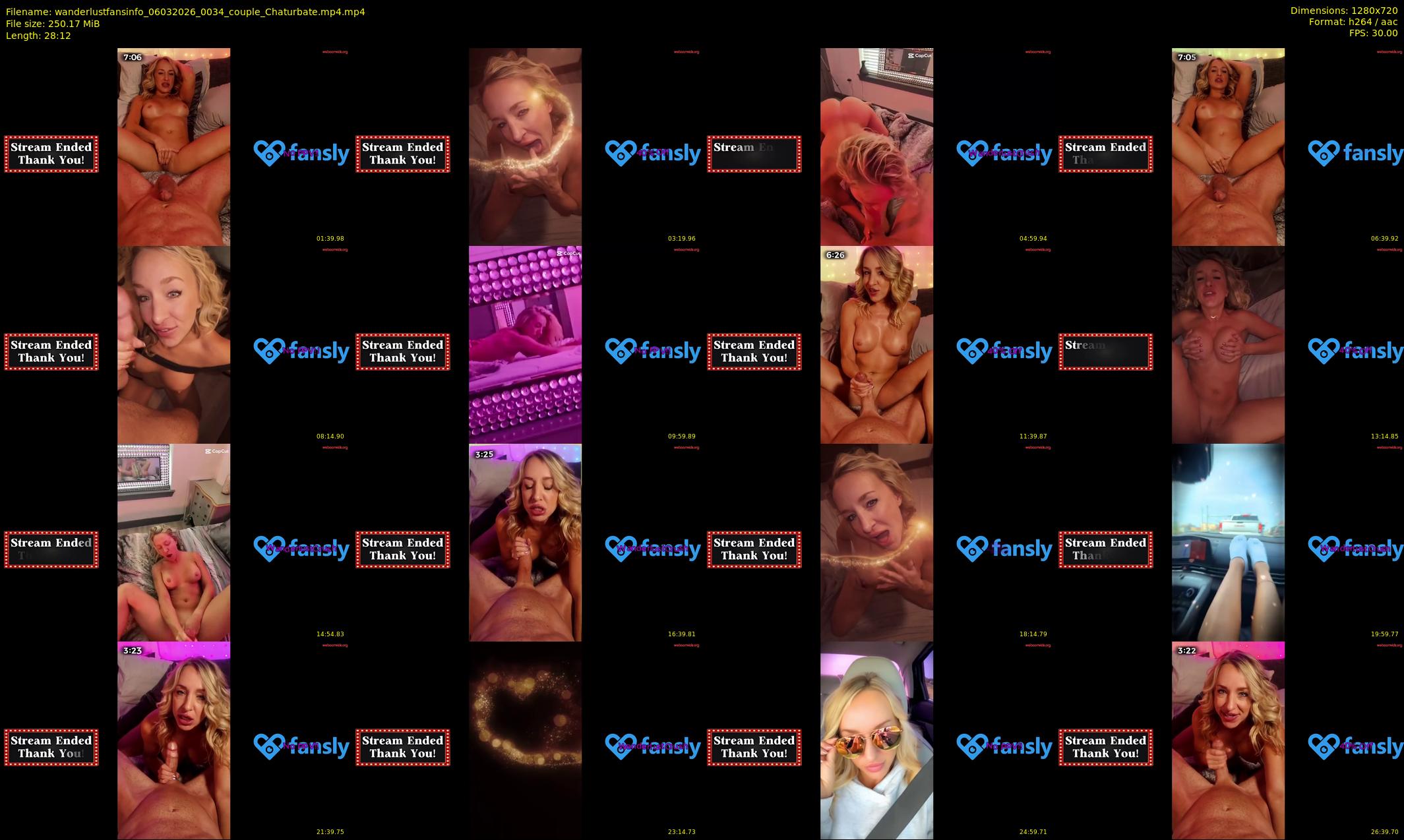 wanderlustfansinfo — 29 minute Chaturbate couple cam show recording, 720p, Mar 6, 2026