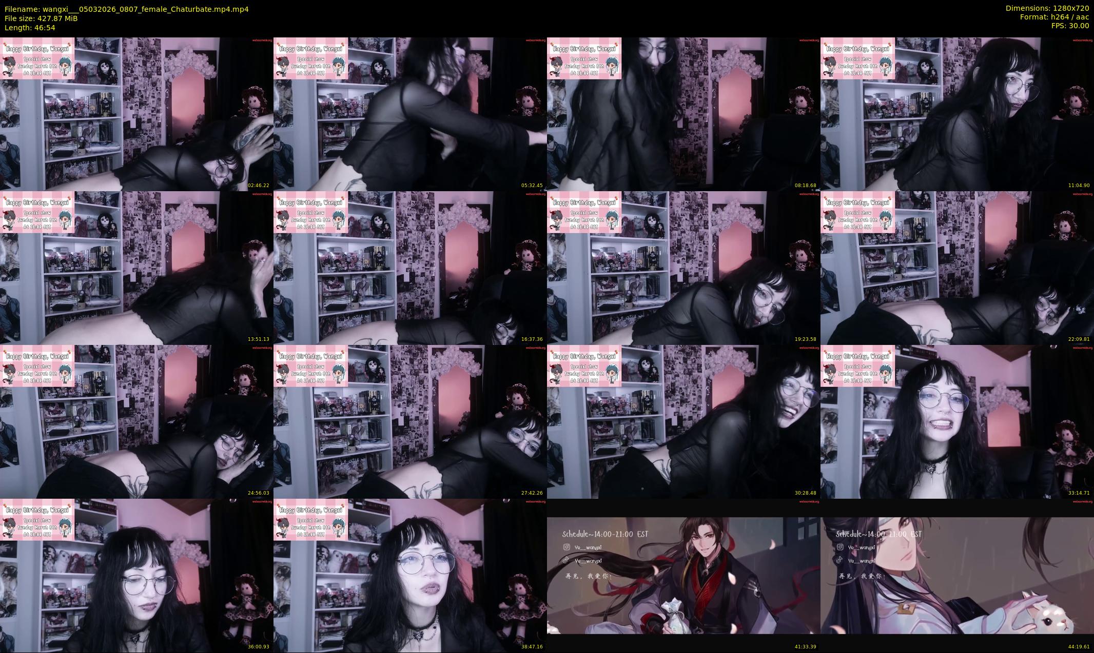 wangxi__ — 47 minute Chaturbate female cam show recording, 720p, Mar 5, 2026