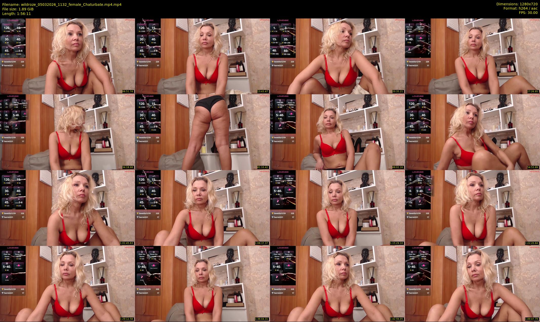 wildroze — 117 minute Chaturbate female cam show recording, 720p, Mar 5, 2026