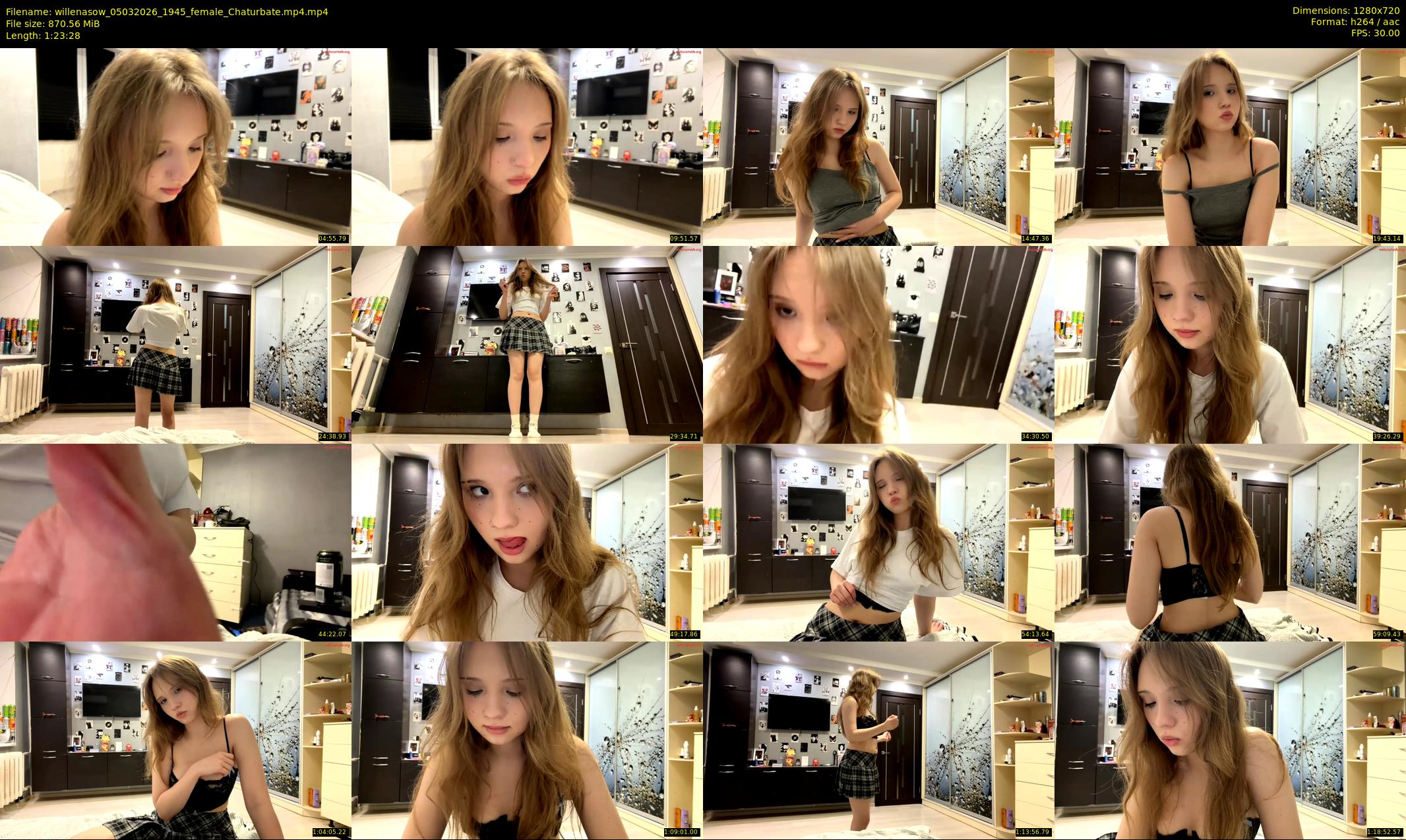 willenasow — 84 minute Chaturbate female cam show recording, 720p, Mar 5, 2026