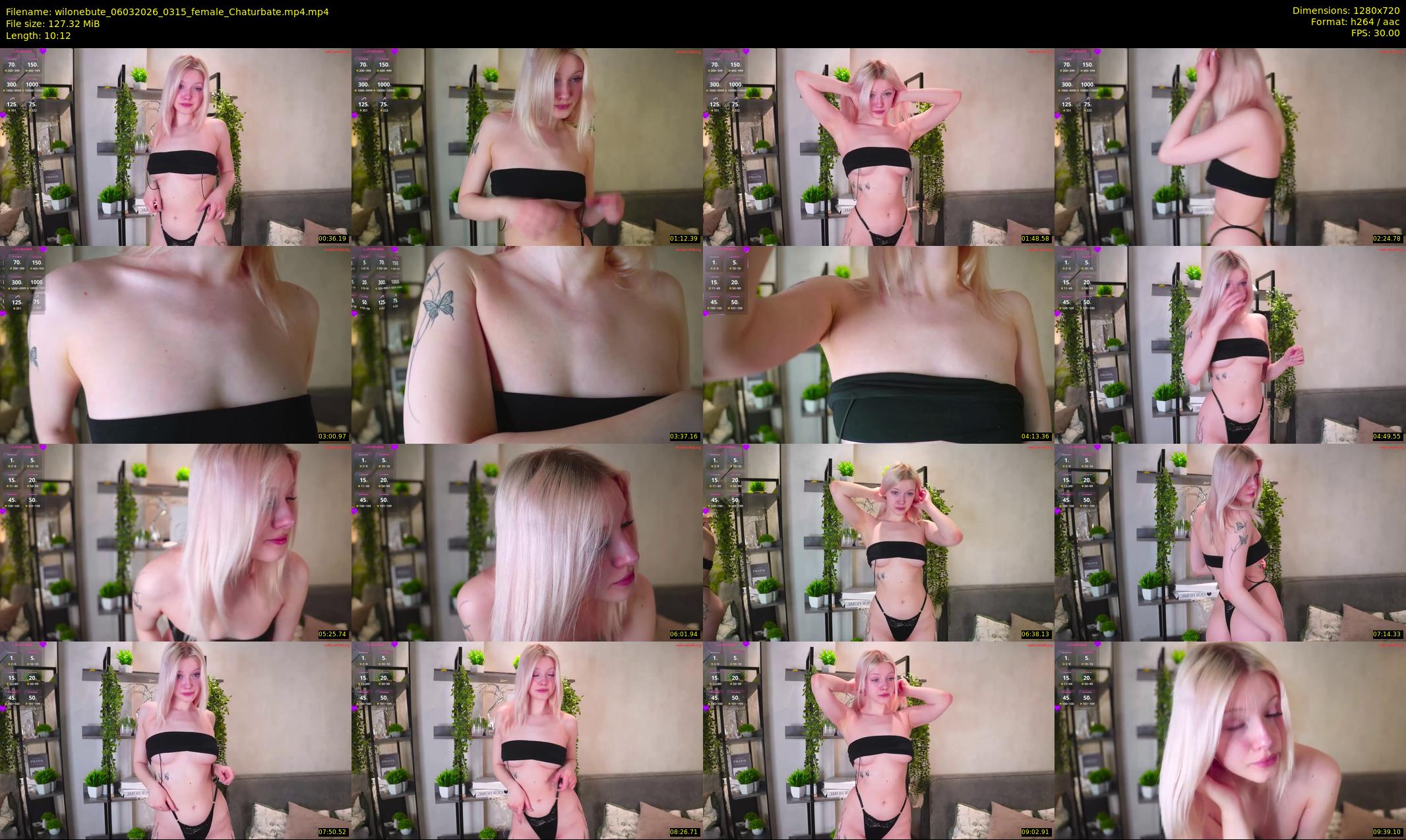 wilonebute — 11 minute Chaturbate female cam show recording, 720p, Mar 6, 2026