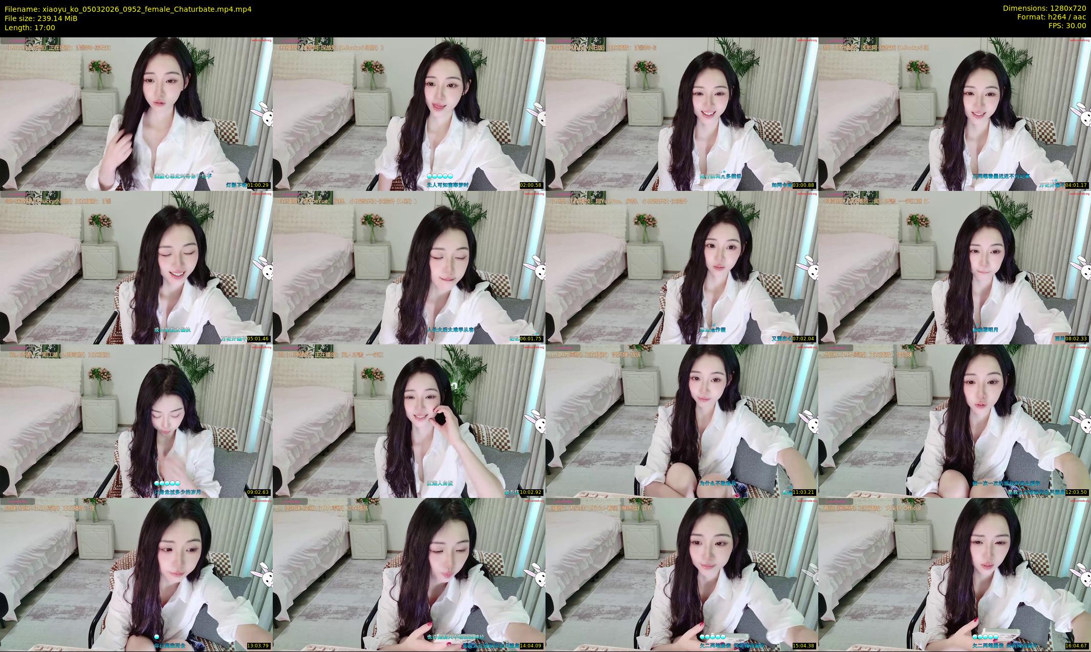 xiaoyu_ko — 17 minute Chaturbate female cam show recording, 720p, Mar 5, 2026