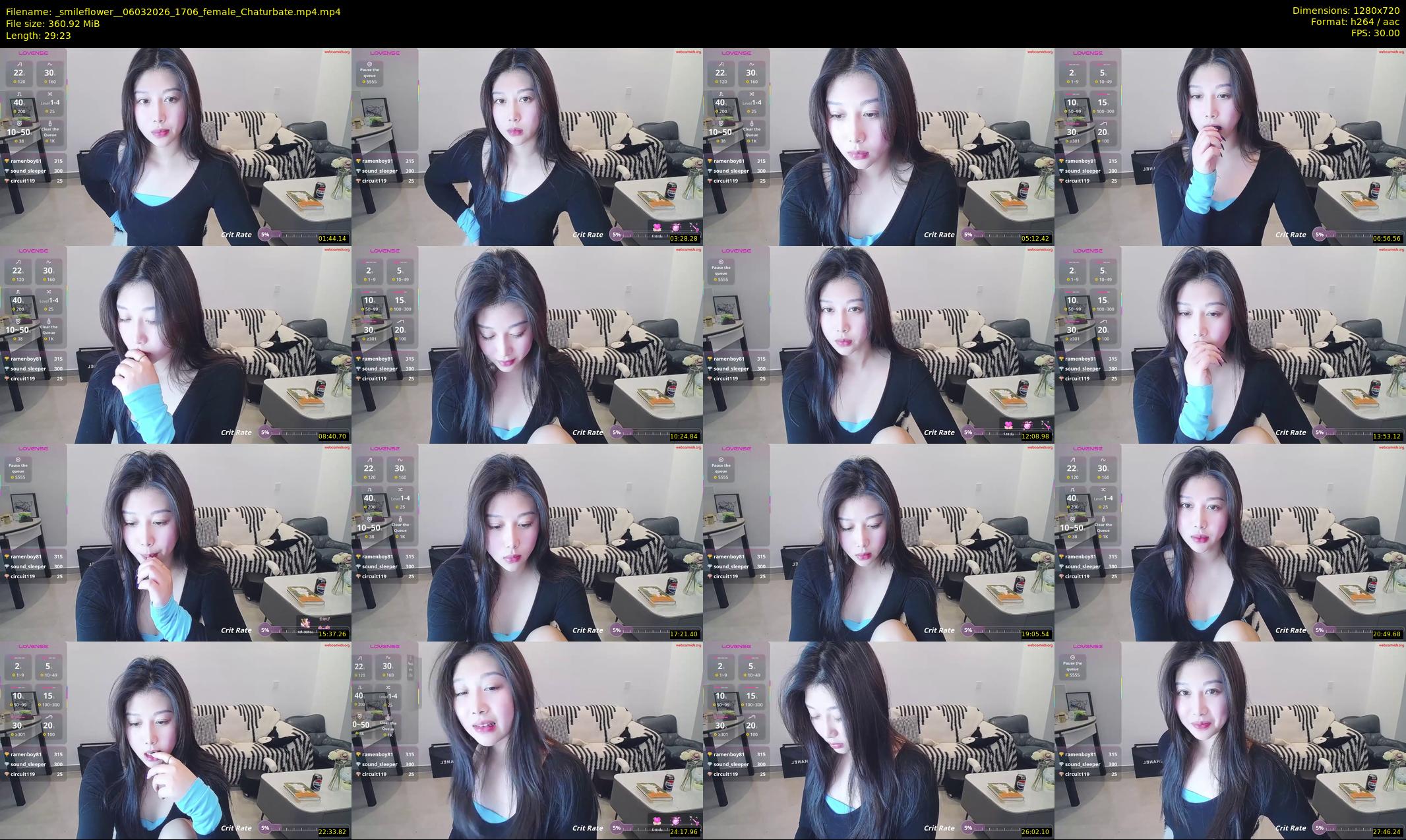 _smileflower_ — 30 minute Chaturbate female cam show recording, 720p, Mar 6, 2026
