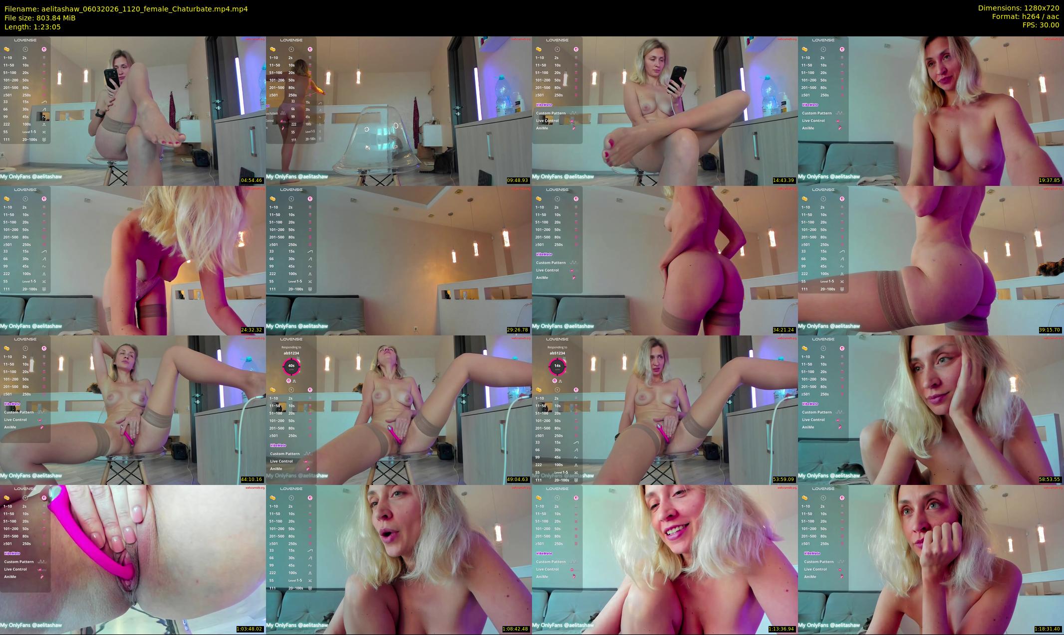 aelitashaw — 84 minute Chaturbate female cam show recording, 720p, Mar 6, 2026