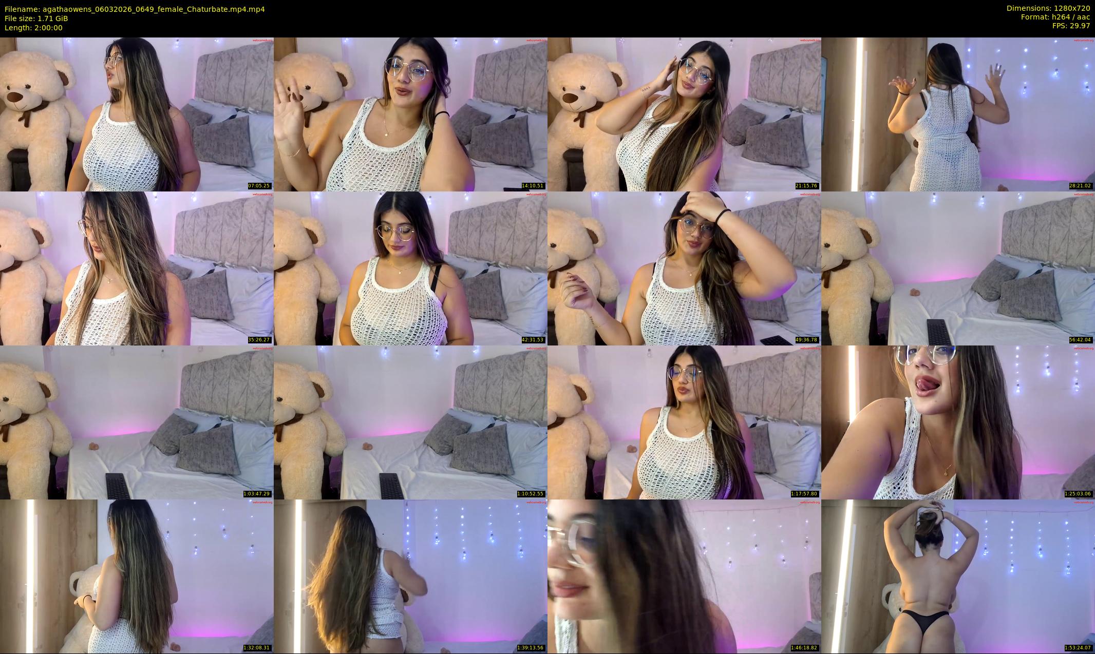agathaowens — 120 minute Chaturbate female cam show recording, 720p, Mar 6, 2026