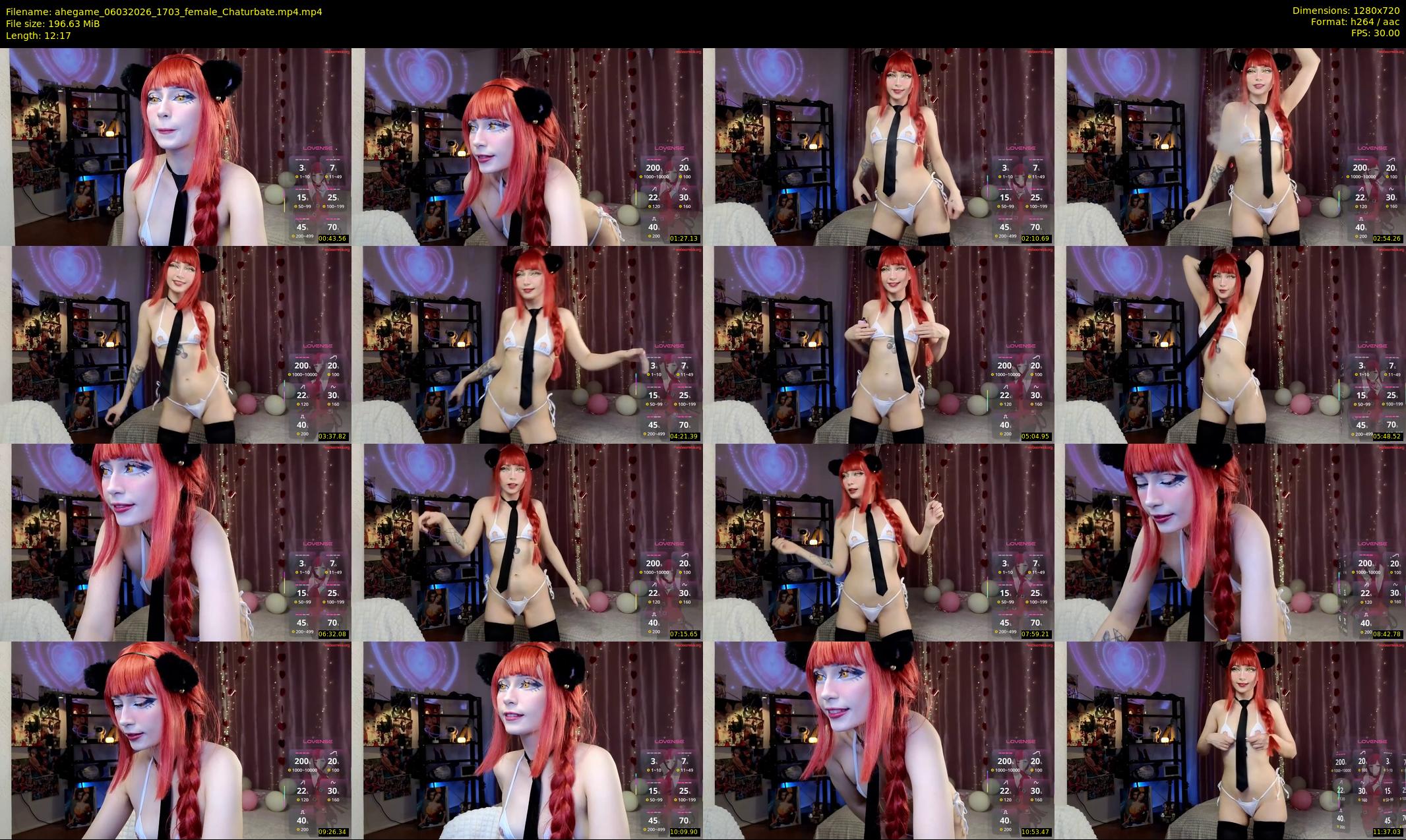 ahegame — 13 minute Chaturbate female cam show recording, 720p, Mar 6, 2026