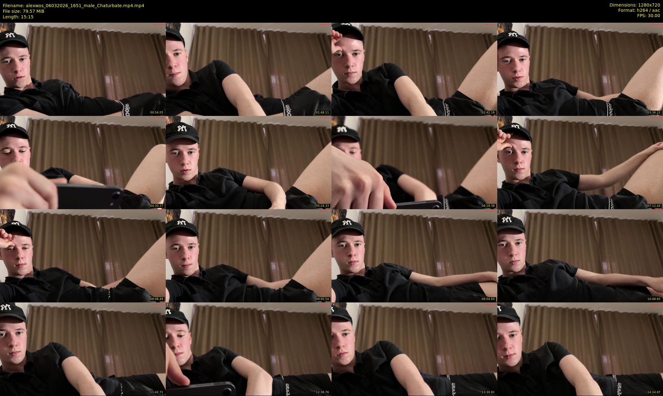 alexwos — 16 minute Chaturbate male cam show recording, 720p, Mar 6, 2026
