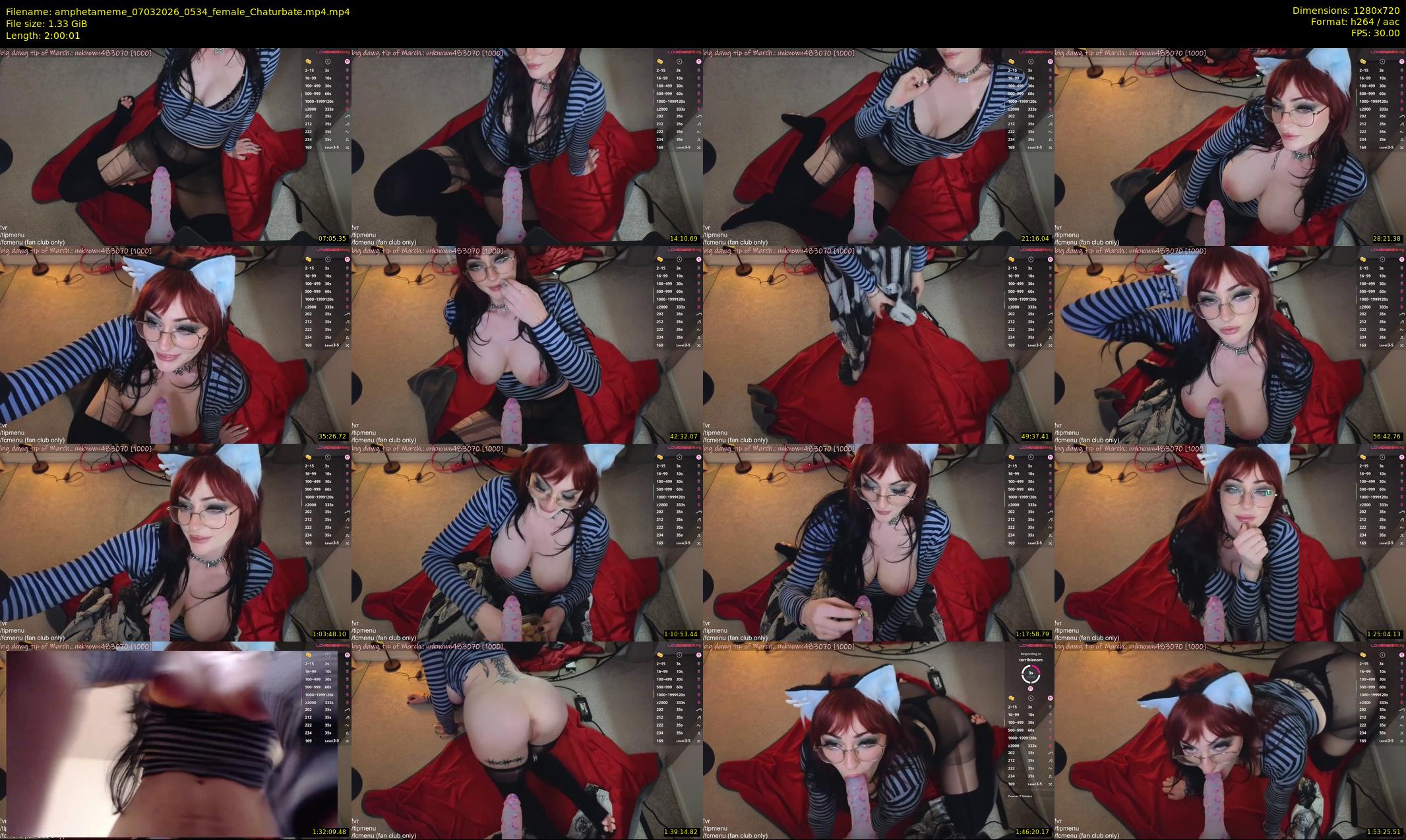amphetameme — 121 minute Chaturbate female cam show recording, 720p, Mar 7, 2026