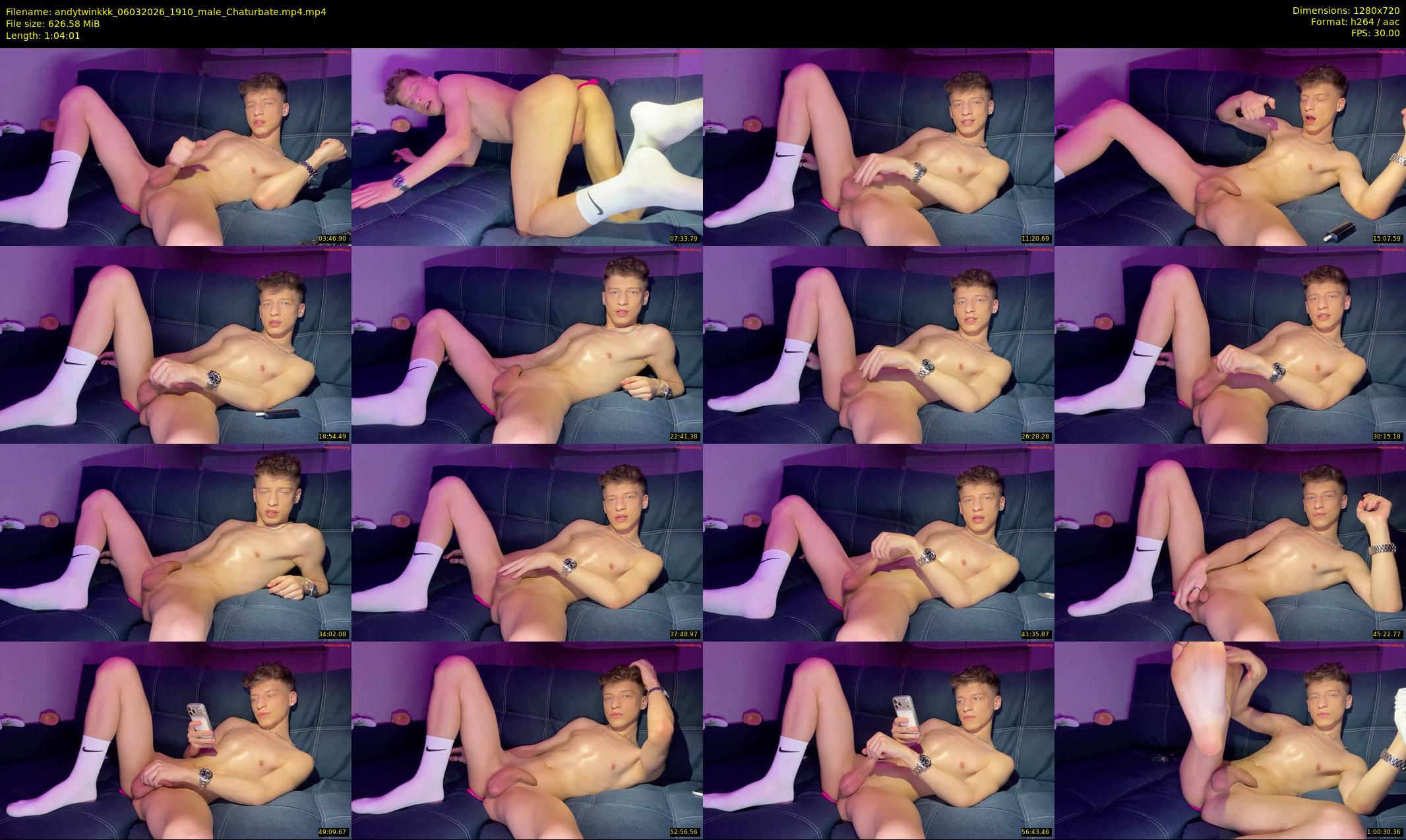 andytwinkkk — 65 minute Chaturbate male cam show recording, 720p, Mar 6, 2026