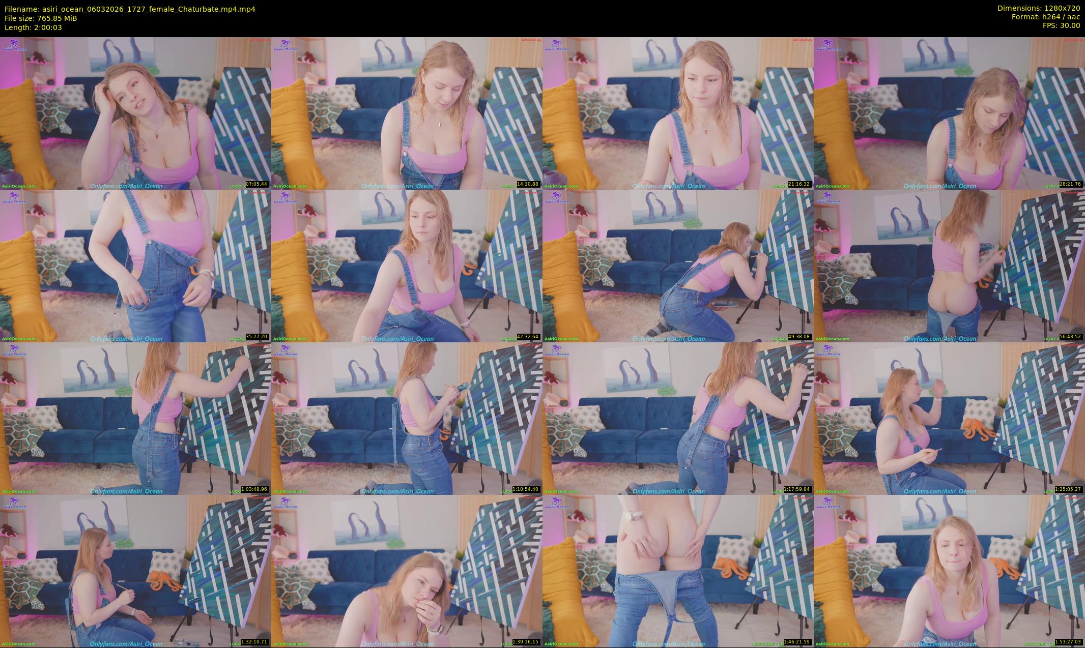 asiri_ocean — 121 minute Chaturbate female cam show recording, 720p, Mar 6, 2026