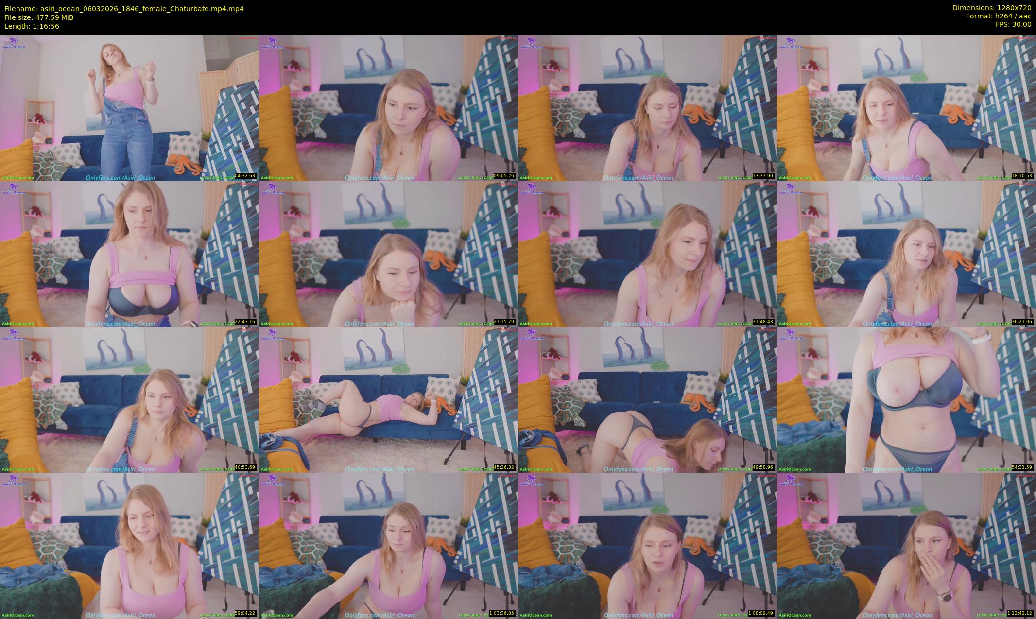 asiri_ocean — 77 minute Chaturbate female cam show recording, 720p, Mar 6, 2026