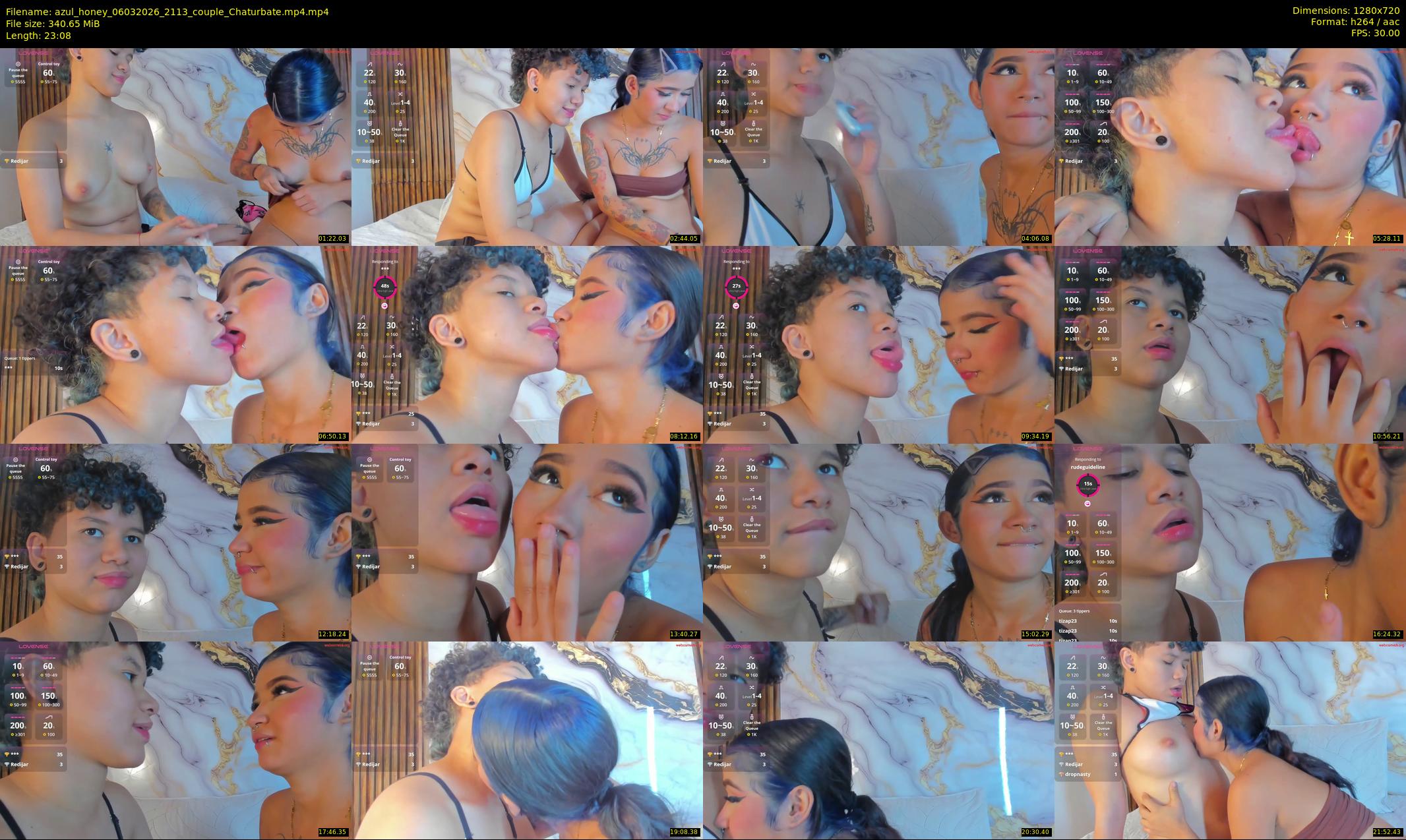 azul_honey — 24 minute Chaturbate couple cam show recording, 720p, Mar 6, 2026