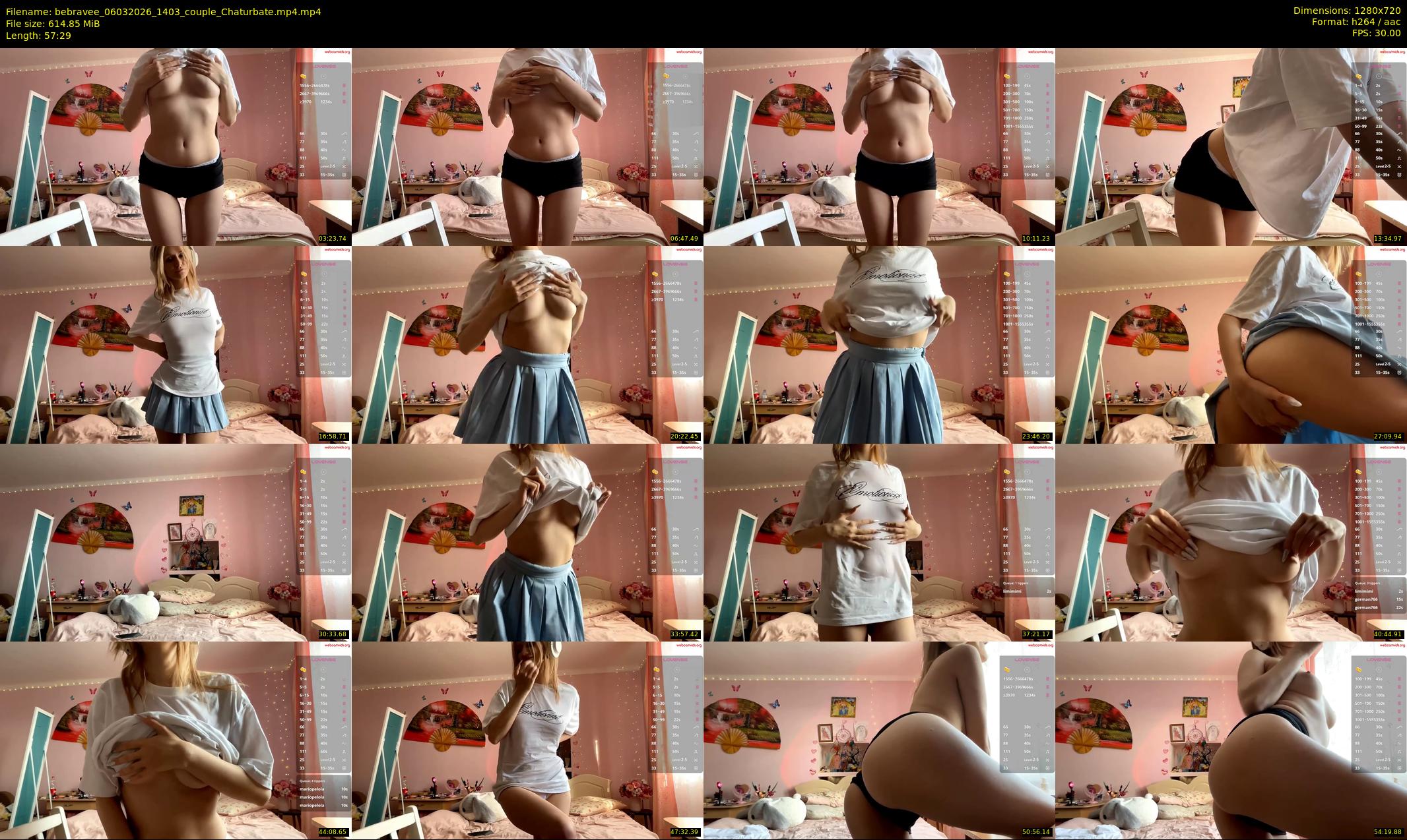 bebravee — 58 minute Chaturbate female cam show recording, 720p, Mar 6, 2026