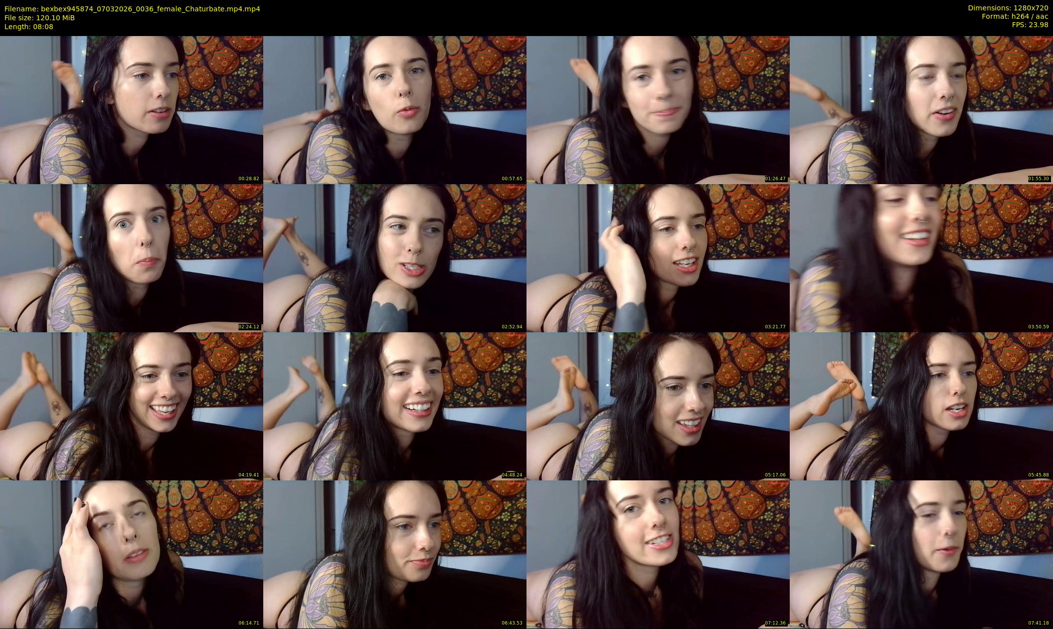bexbex945874 — 9 minute Chaturbate female cam show recording, 720p, Mar 7, 2026