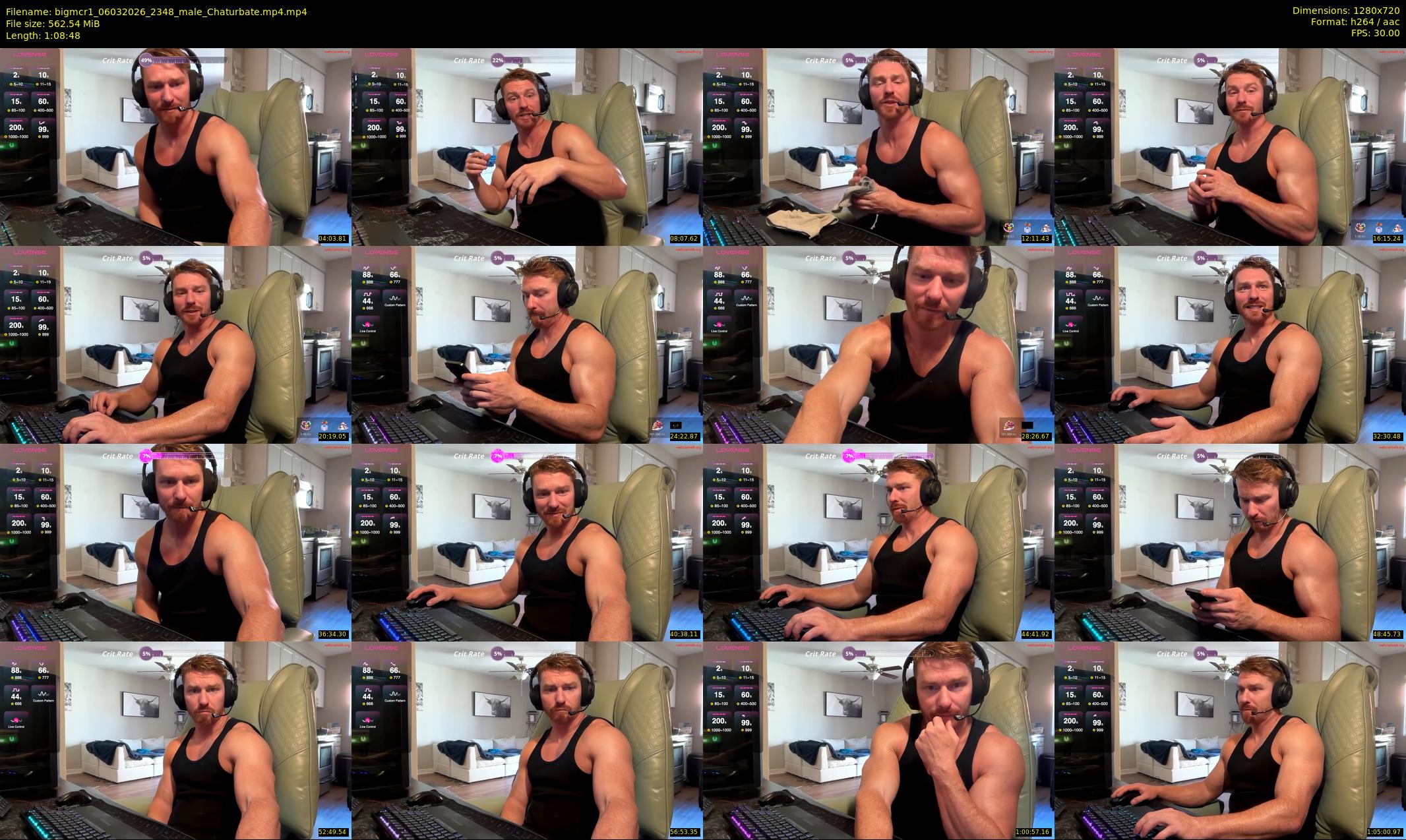 bigmcr1 — 69 minute Chaturbate male cam show recording, 720p, Mar 6, 2026