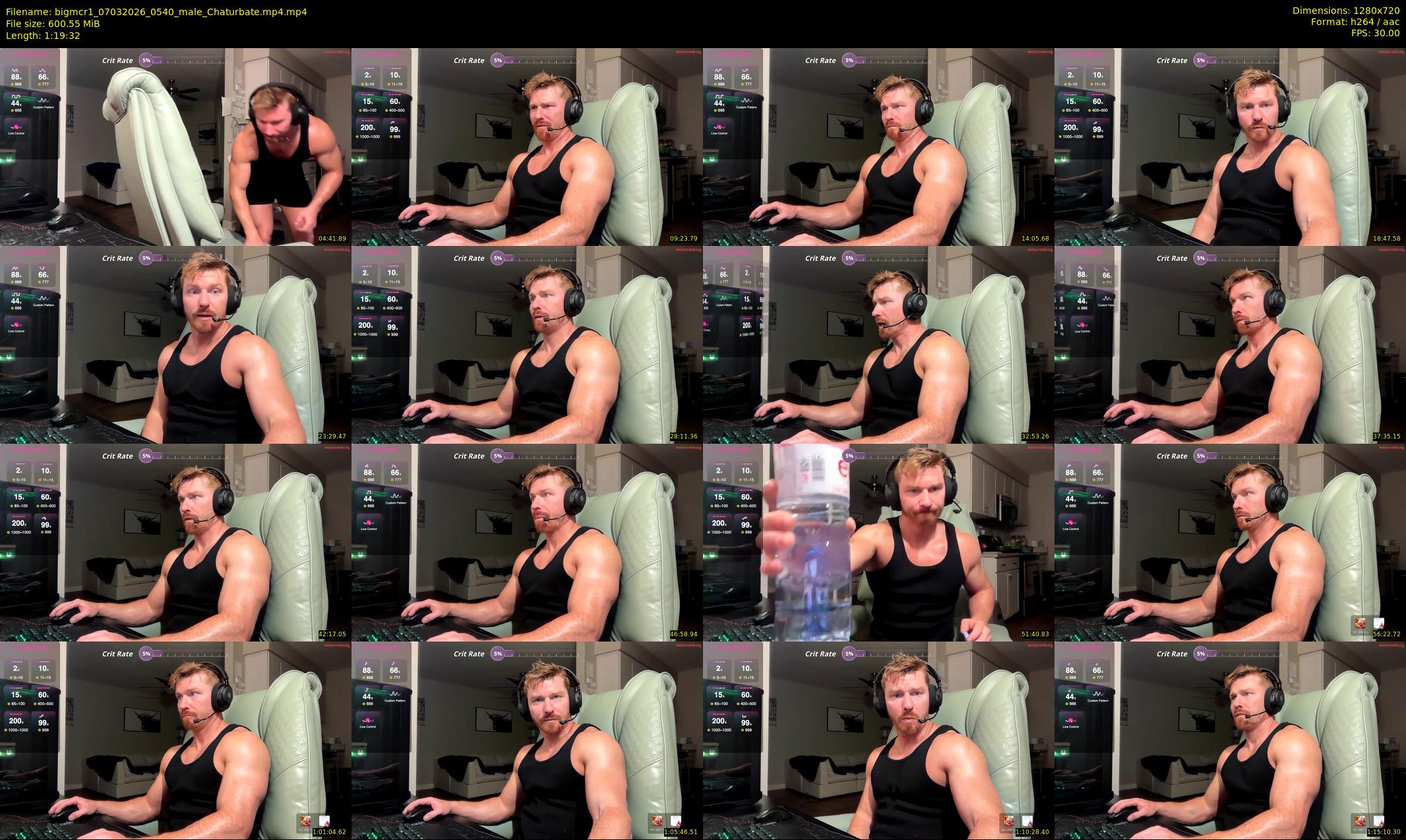 bigmcr1 — 80 minute Chaturbate male cam show recording, 720p, Mar 7, 2026