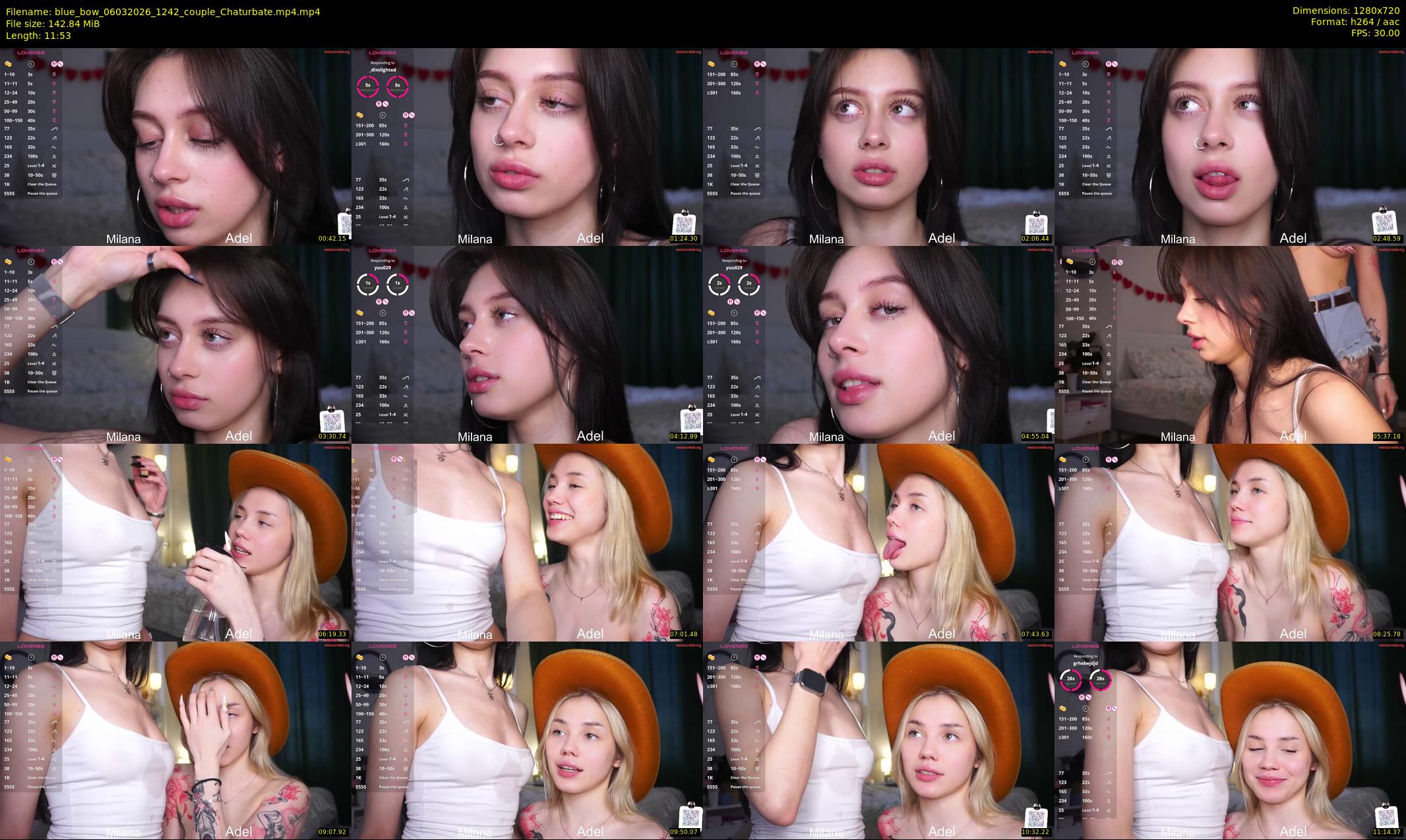 blue_bow — 12 minute Chaturbate female cam show recording, 720p, Mar 6, 2026