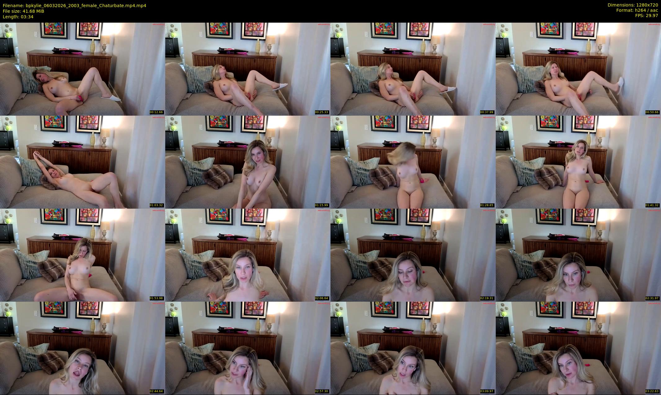bpkylie — 4 minute Chaturbate female cam show recording, 720p, Mar 6, 2026