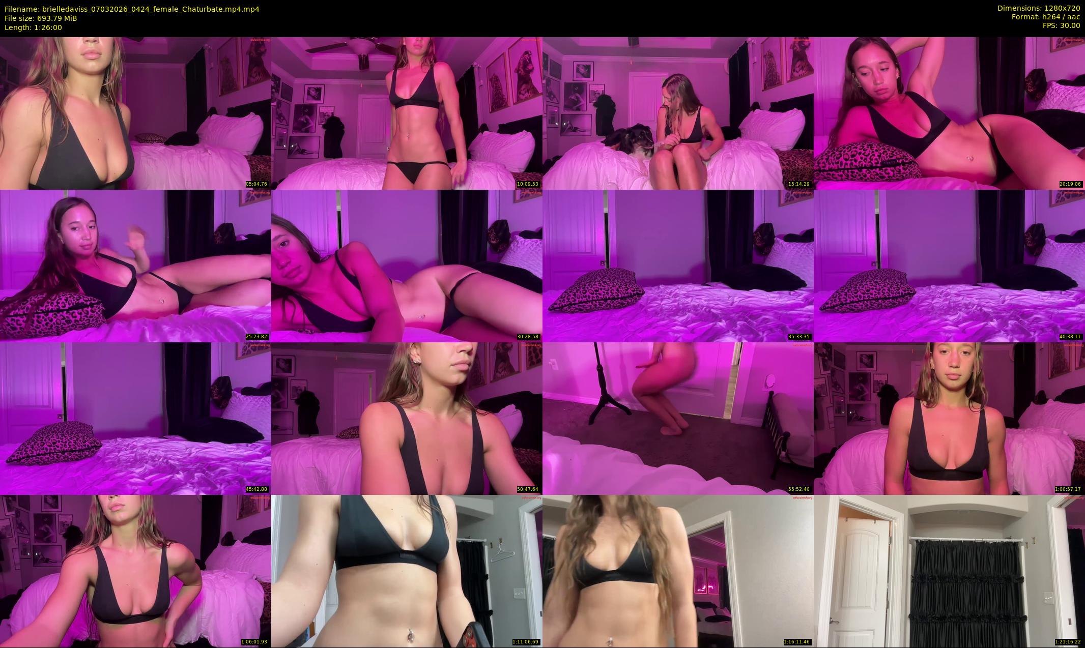 brielledaviss — 86 minute Chaturbate female cam show recording, 720p, Mar 7, 2026