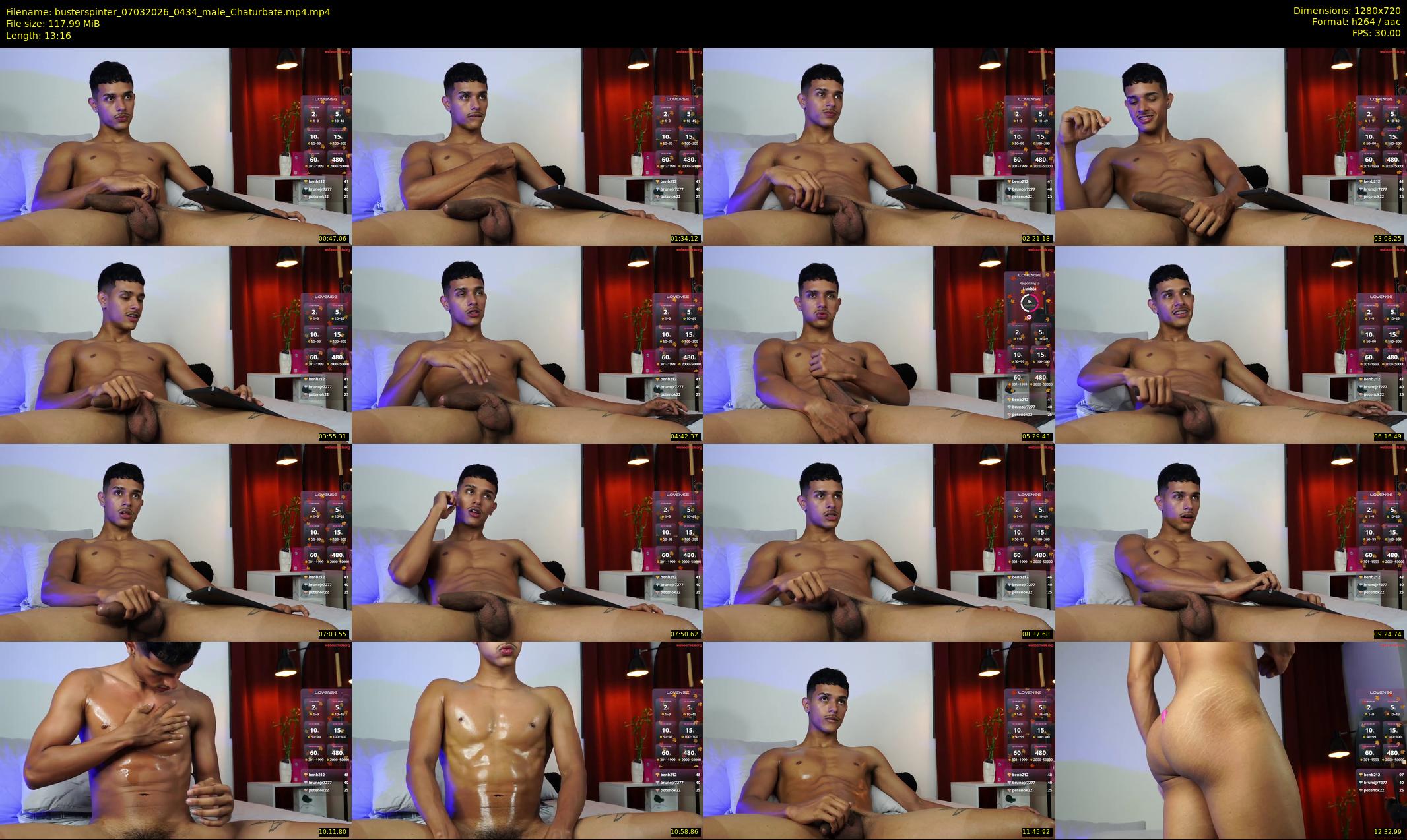busterspinter — 14 minute Chaturbate male cam show recording, 720p, Mar 7, 2026