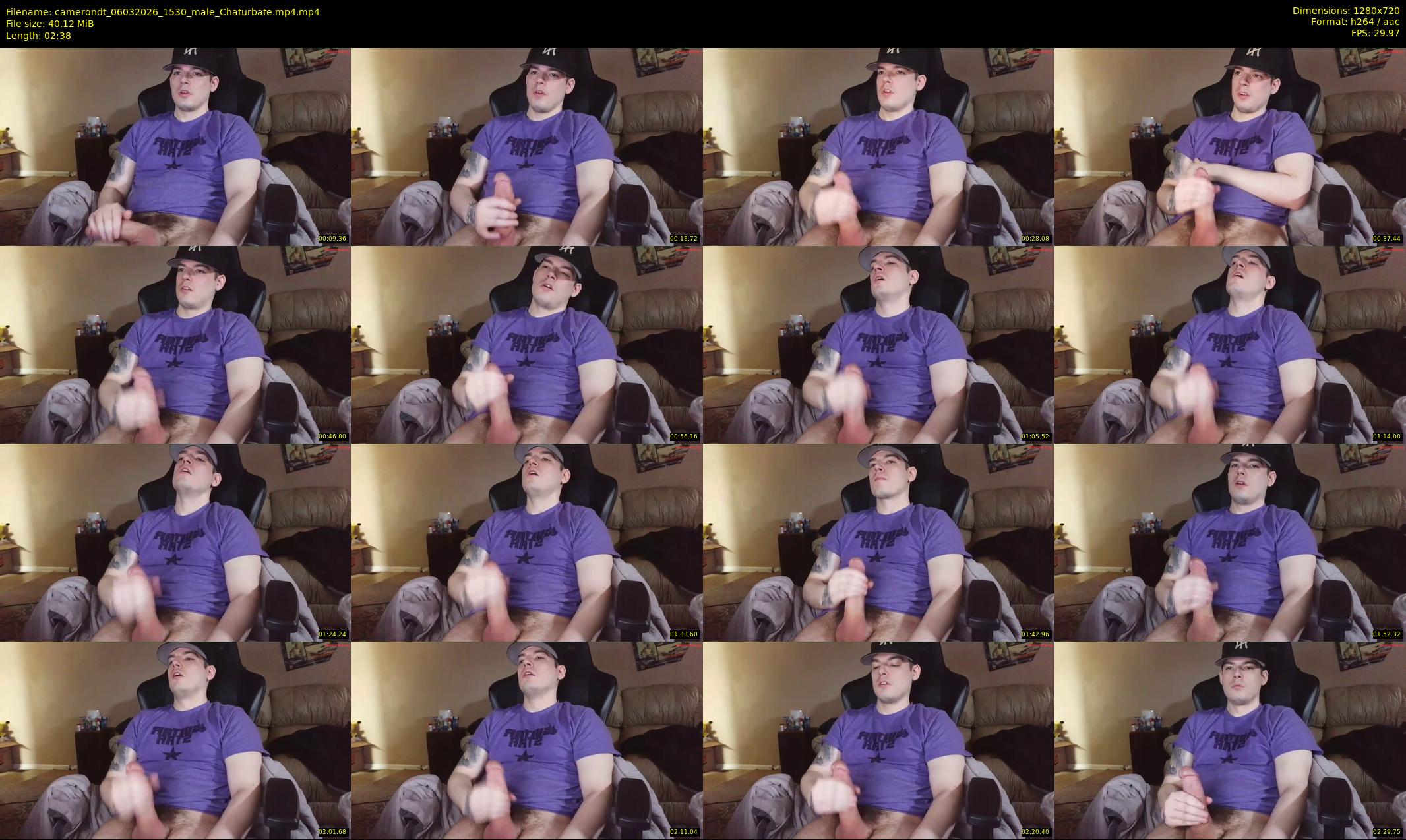 camerondt — 3 minute Chaturbate male cam show recording, 720p, Mar 6, 2026