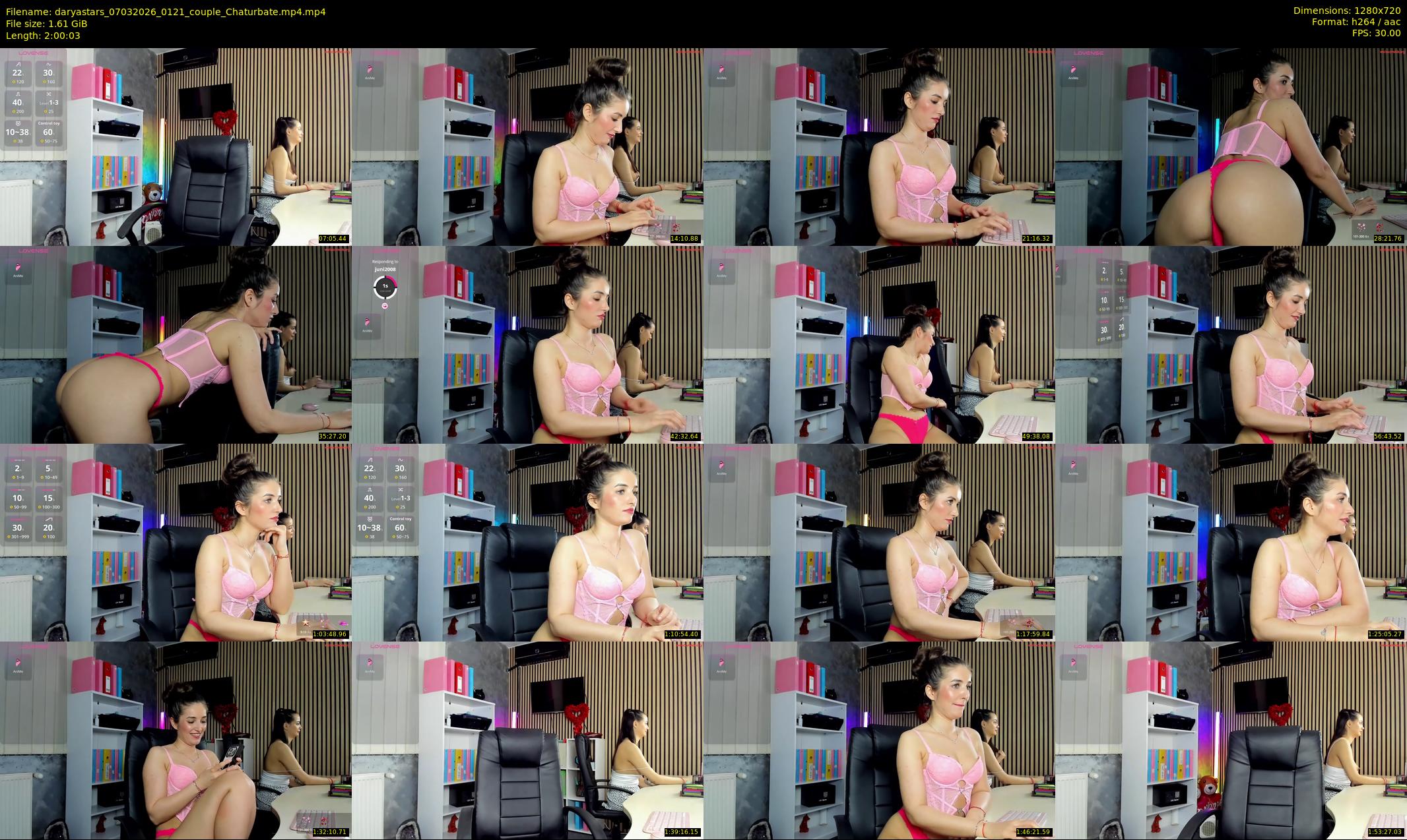daryastars — 121 minute Chaturbate couple cam show recording, 720p, Mar 7, 2026