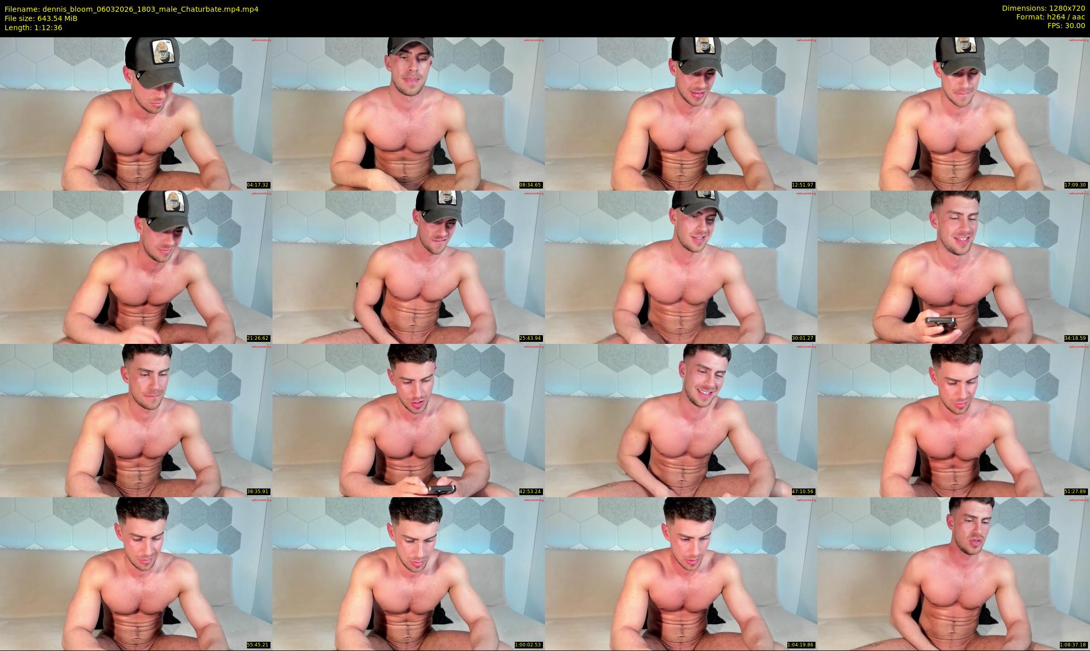 dennis_bloom — 73 minute Chaturbate male cam show recording, 720p, Mar 6, 2026