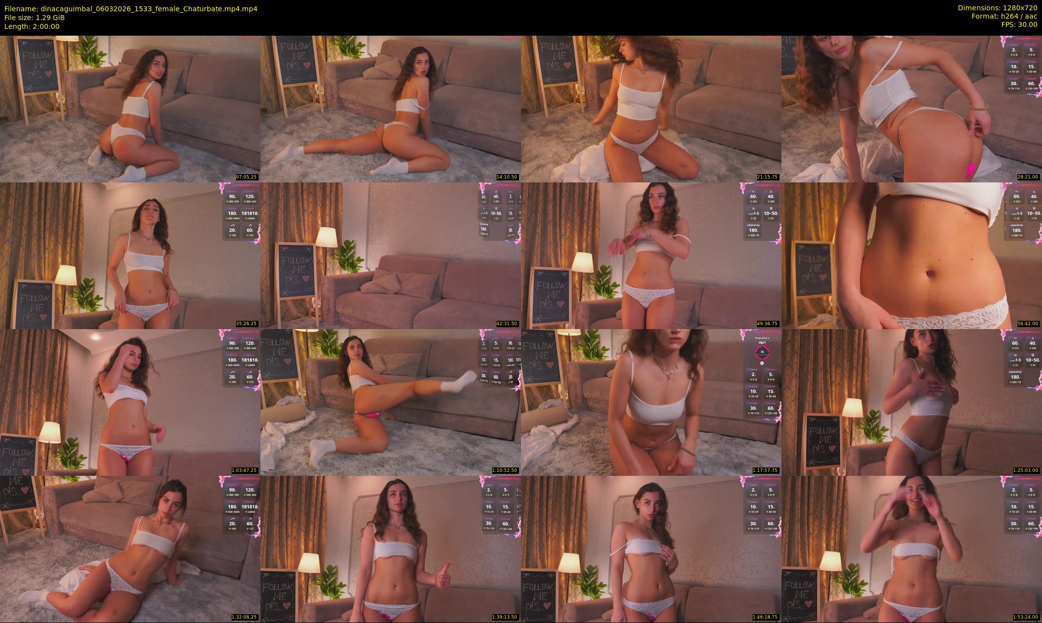 dinacaguimbal — 120 minute Chaturbate female cam show recording, 720p, Mar 6, 2026