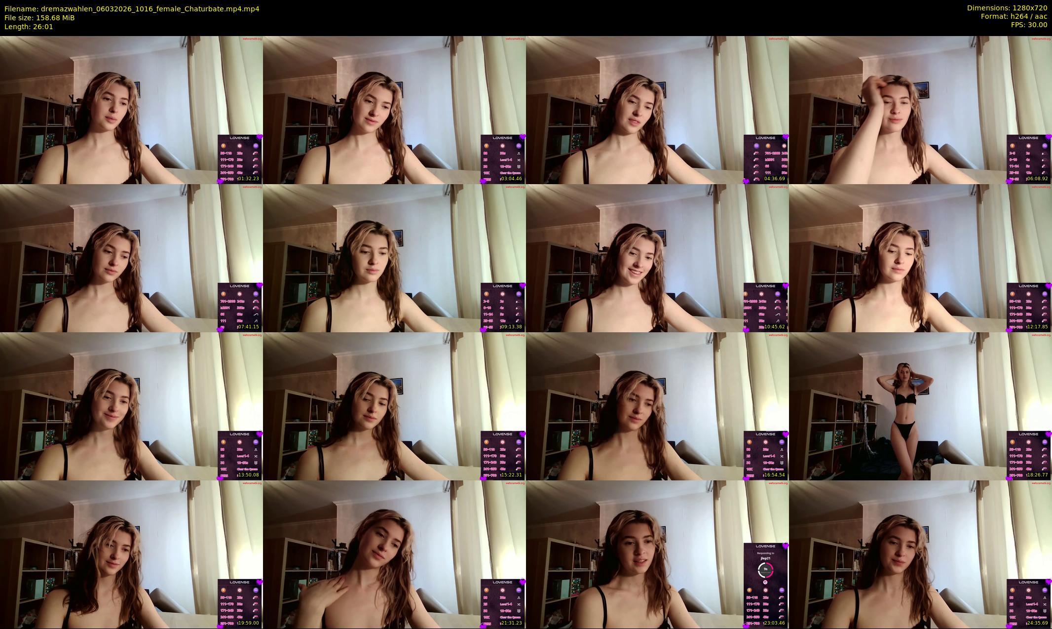 dremazwahlen — 27 minute Chaturbate female cam show recording, 720p, Mar 6, 2026