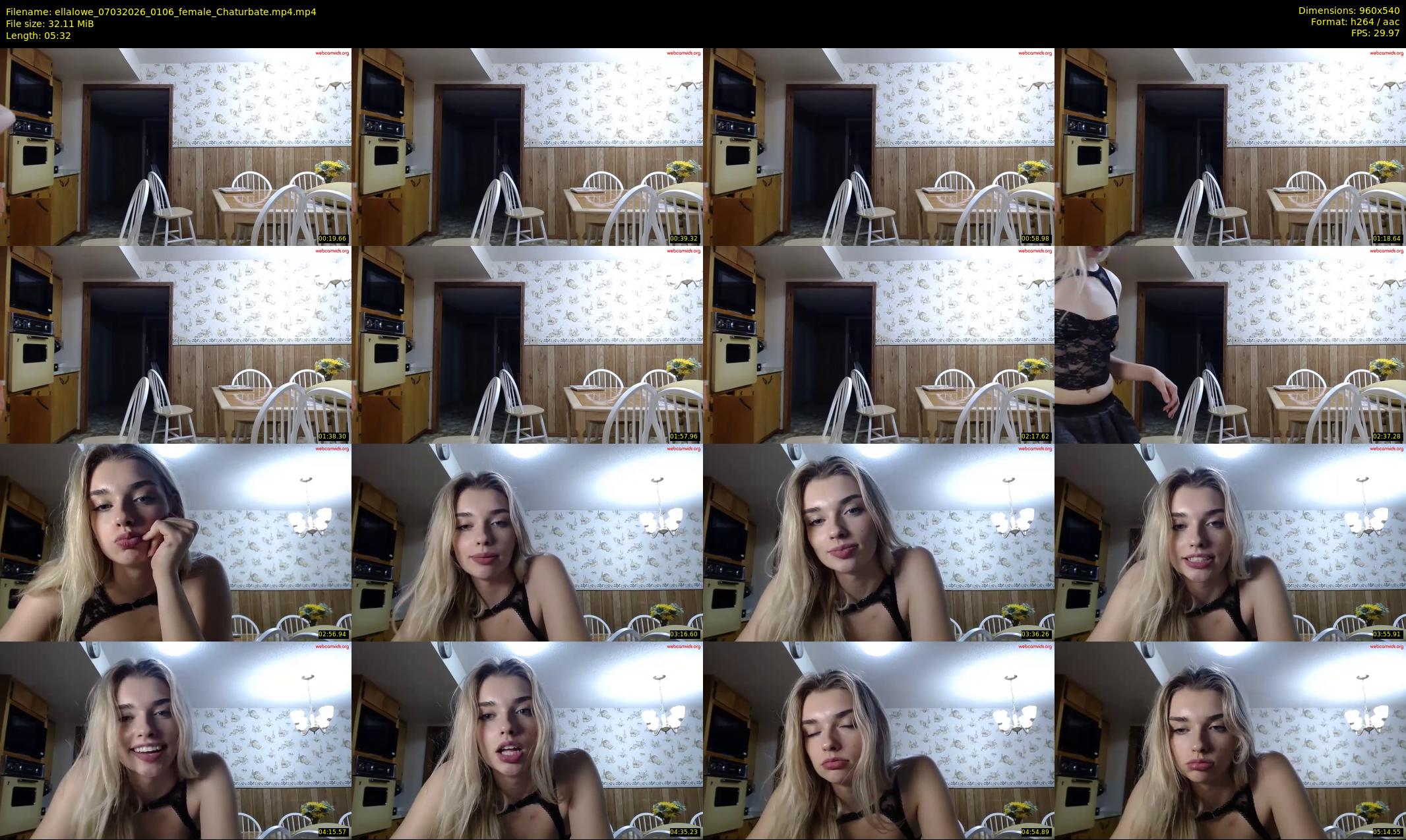 ellalowe — 6 minute Chaturbate female cam show recording, 480p, Mar 7, 2026