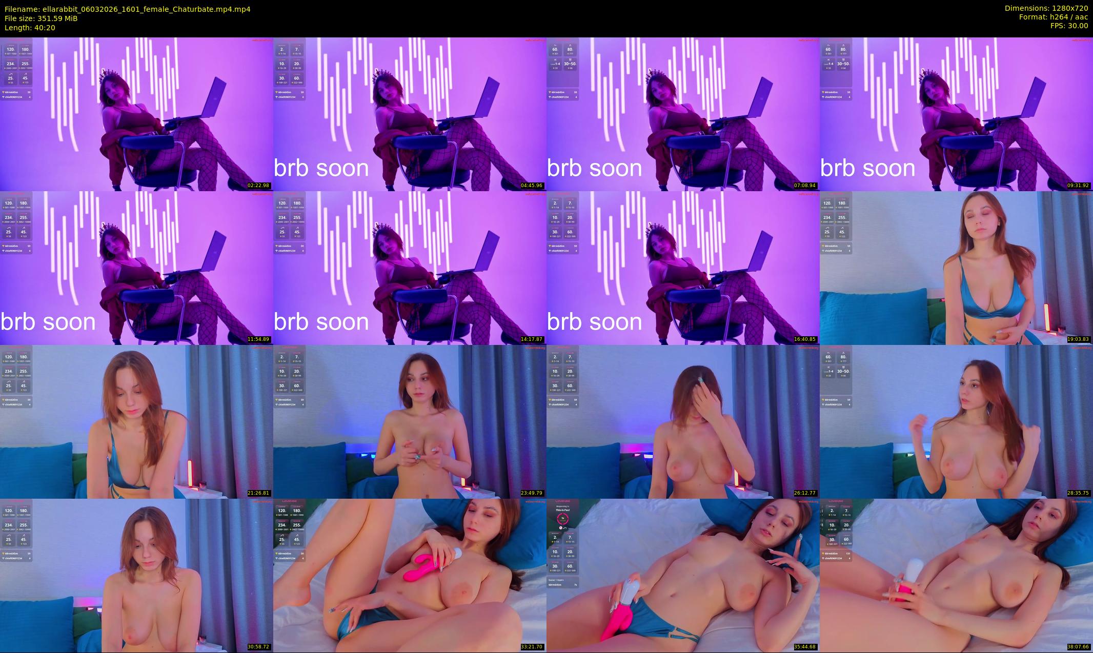 ellarabbit — 41 minute Chaturbate female cam show recording, 720p, Mar 6, 2026