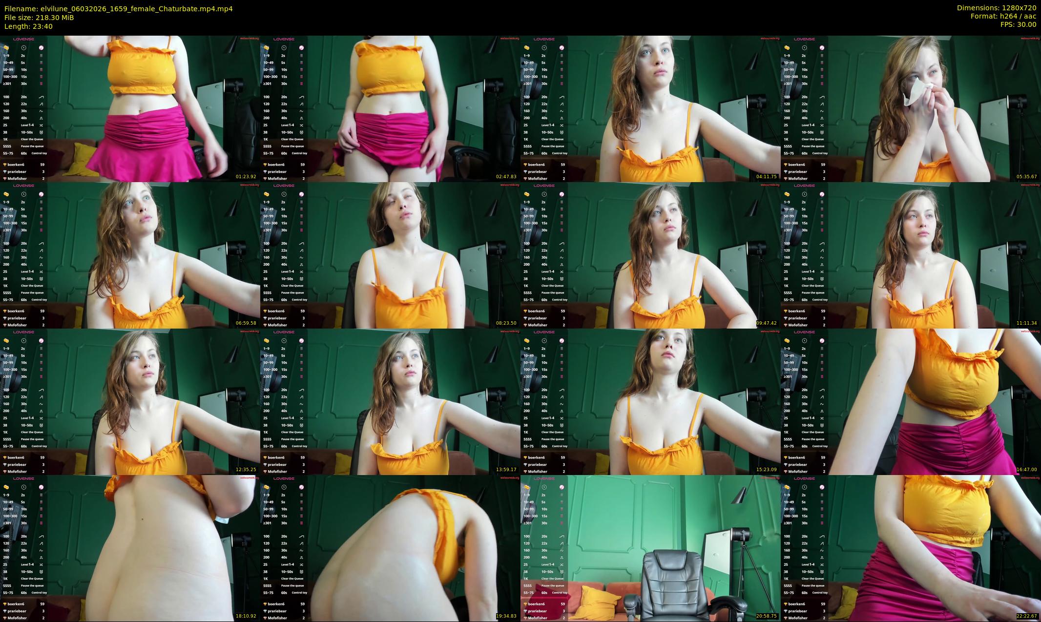 elvilune — 24 minute Chaturbate female cam show recording, 720p, Mar 6, 2026