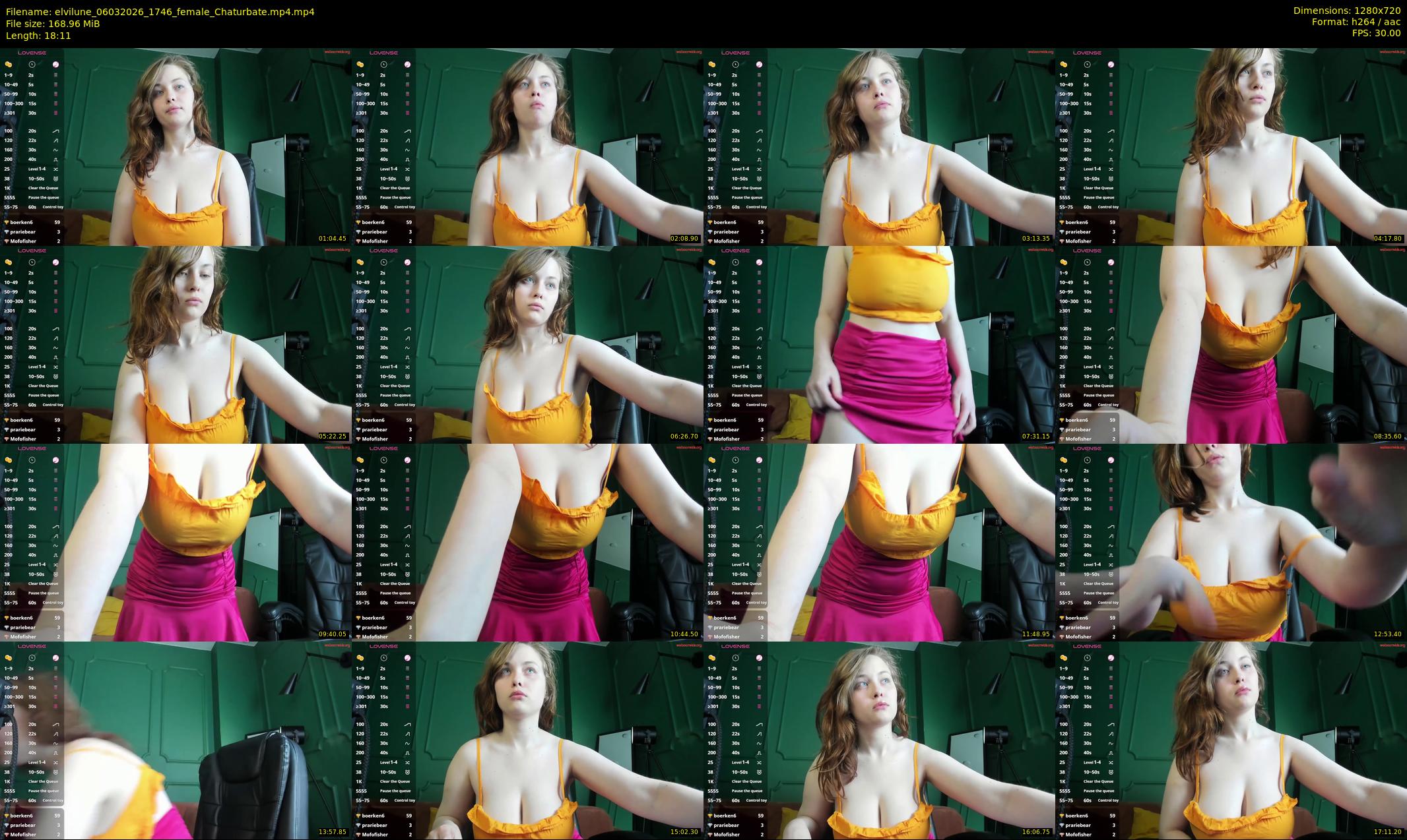 elvilune — 19 minute Chaturbate female cam show recording, 720p, Mar 6, 2026