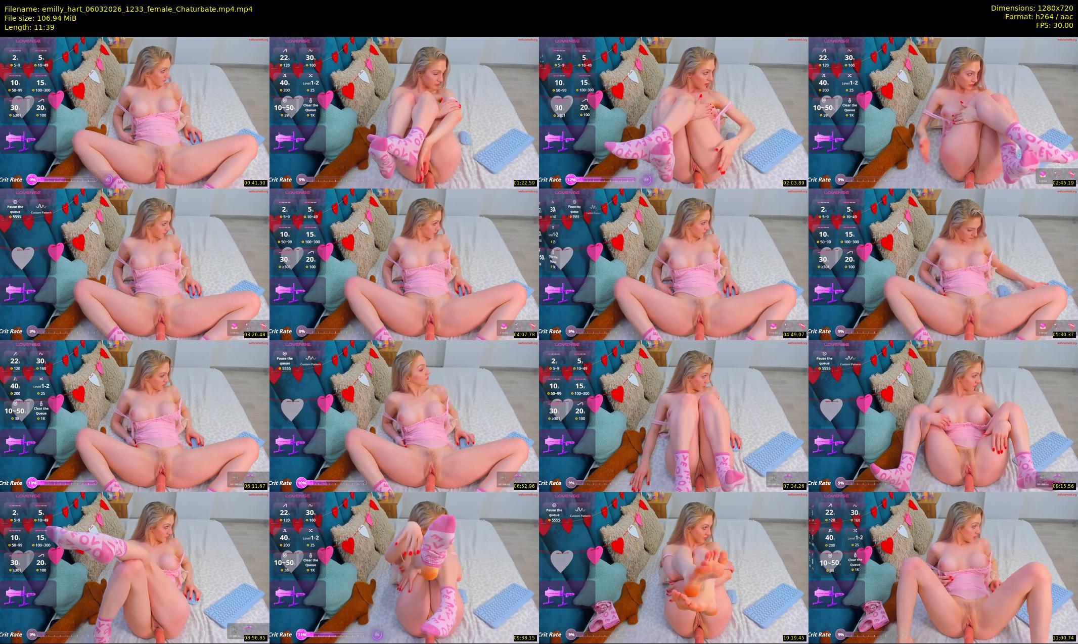 emilly_hart — 12 minute Chaturbate female cam show recording, 720p, Mar 6, 2026