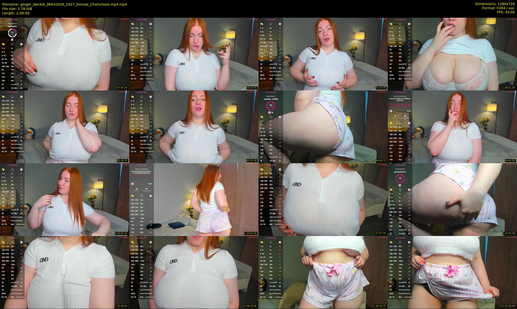 ginger_twinkle — 120 minute Chaturbate female cam show recording, 720p, Mar 6, 2026