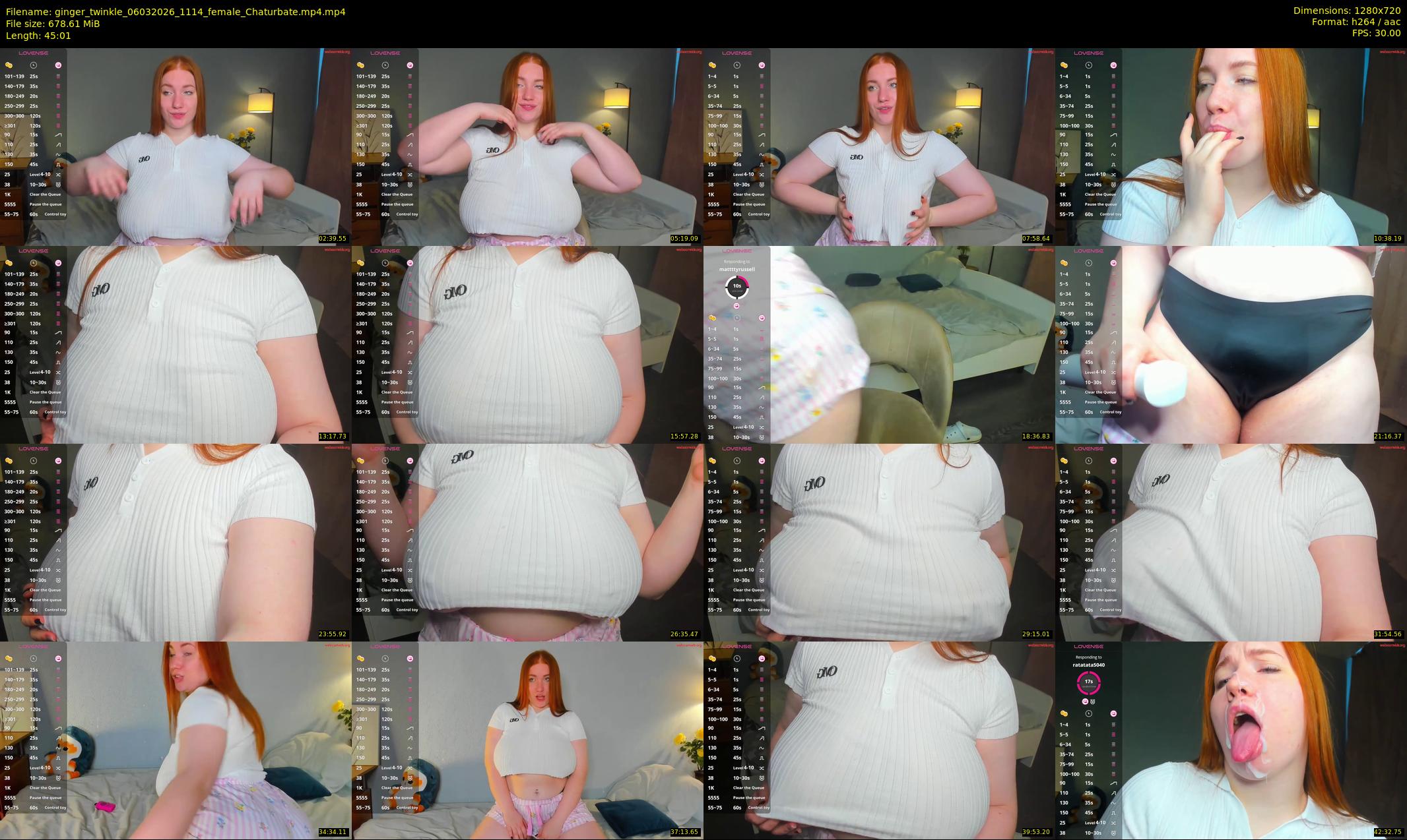 ginger_twinkle — 46 minute Chaturbate female cam show recording, 720p, Mar 6, 2026